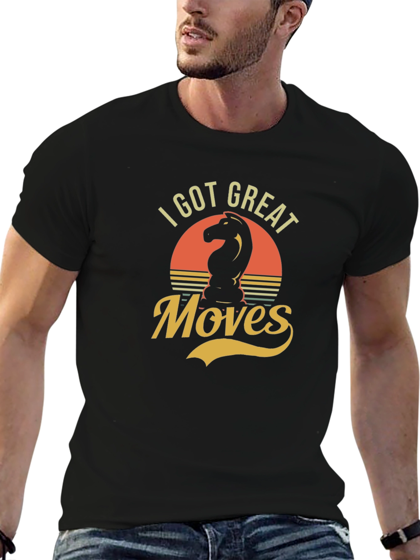 I Got Great Moves Chess Knight Graphic T-Shirt