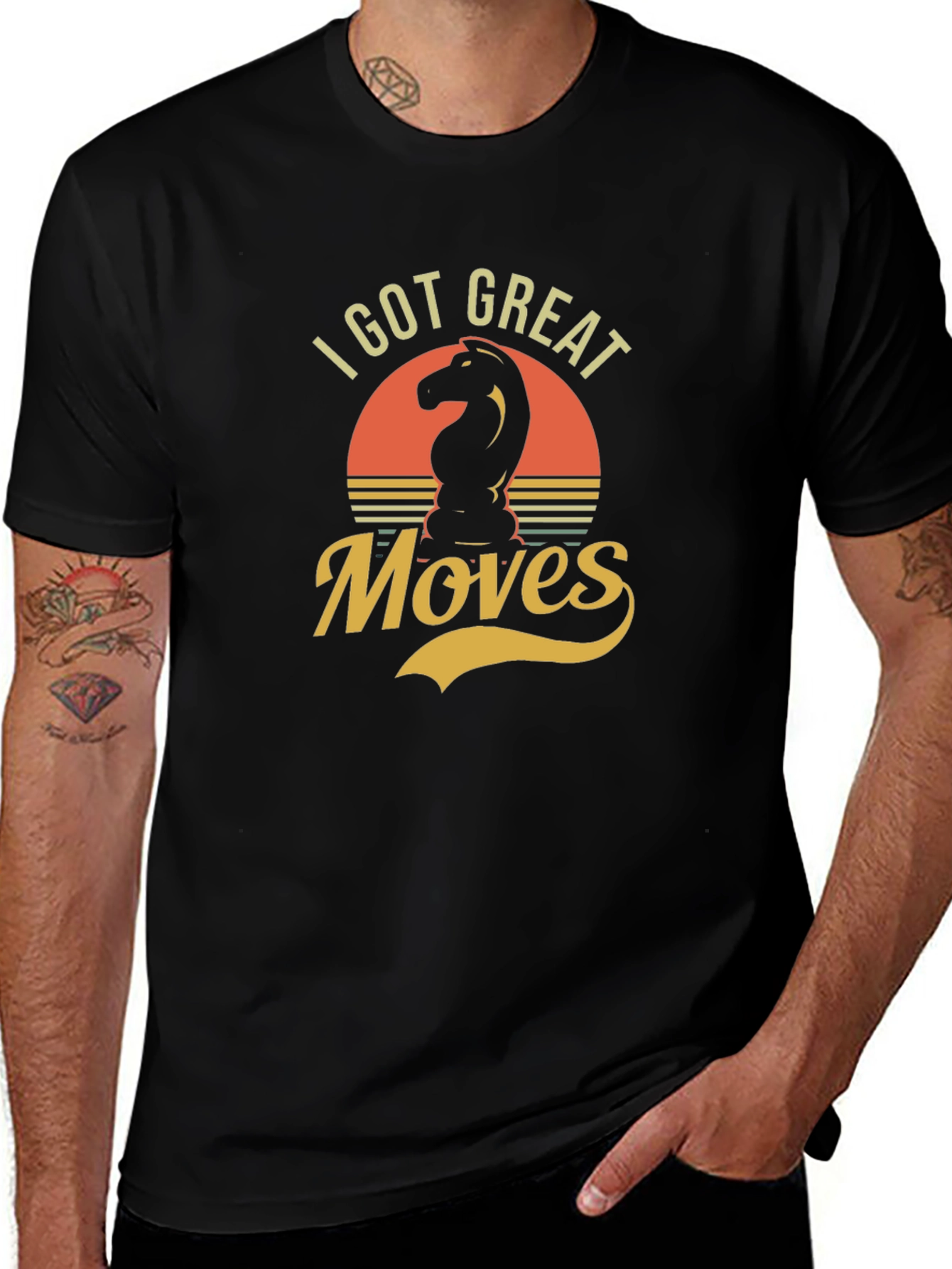 I Got Great Moves Chess Knight Graphic T-Shirt