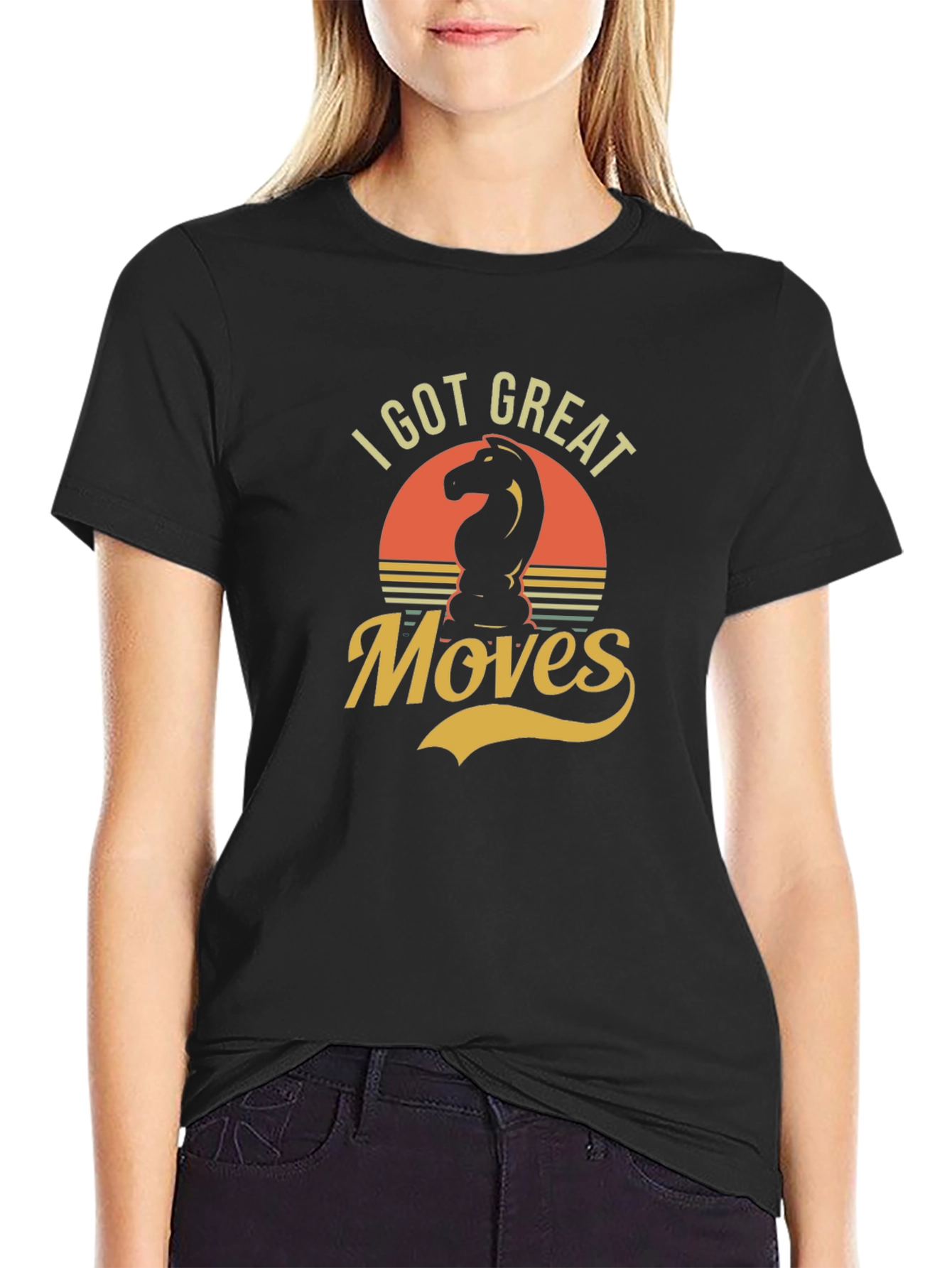I Got Great Moves Chess Knight Graphic T-Shirt