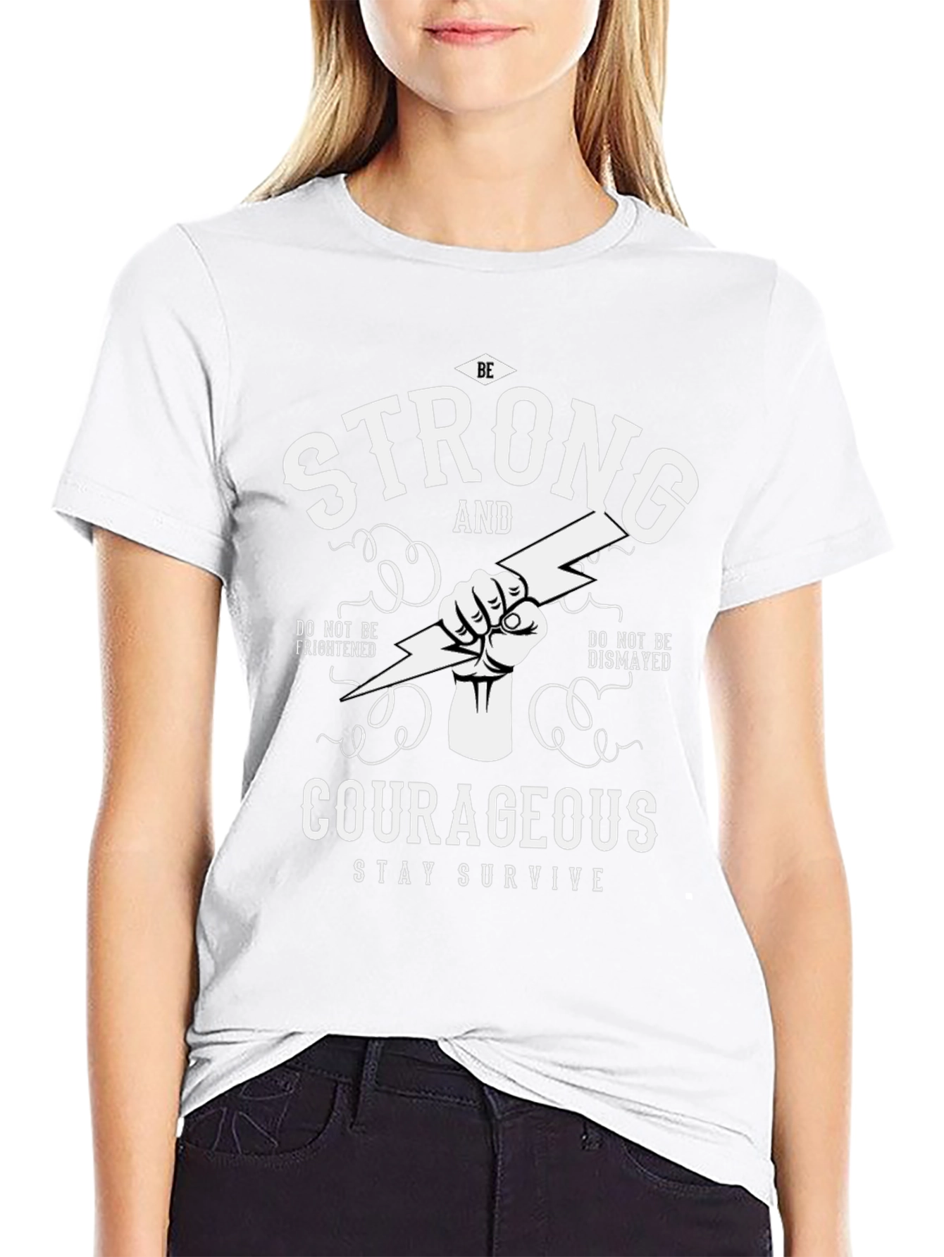 Strong and Courageous Graphic T-Shirt