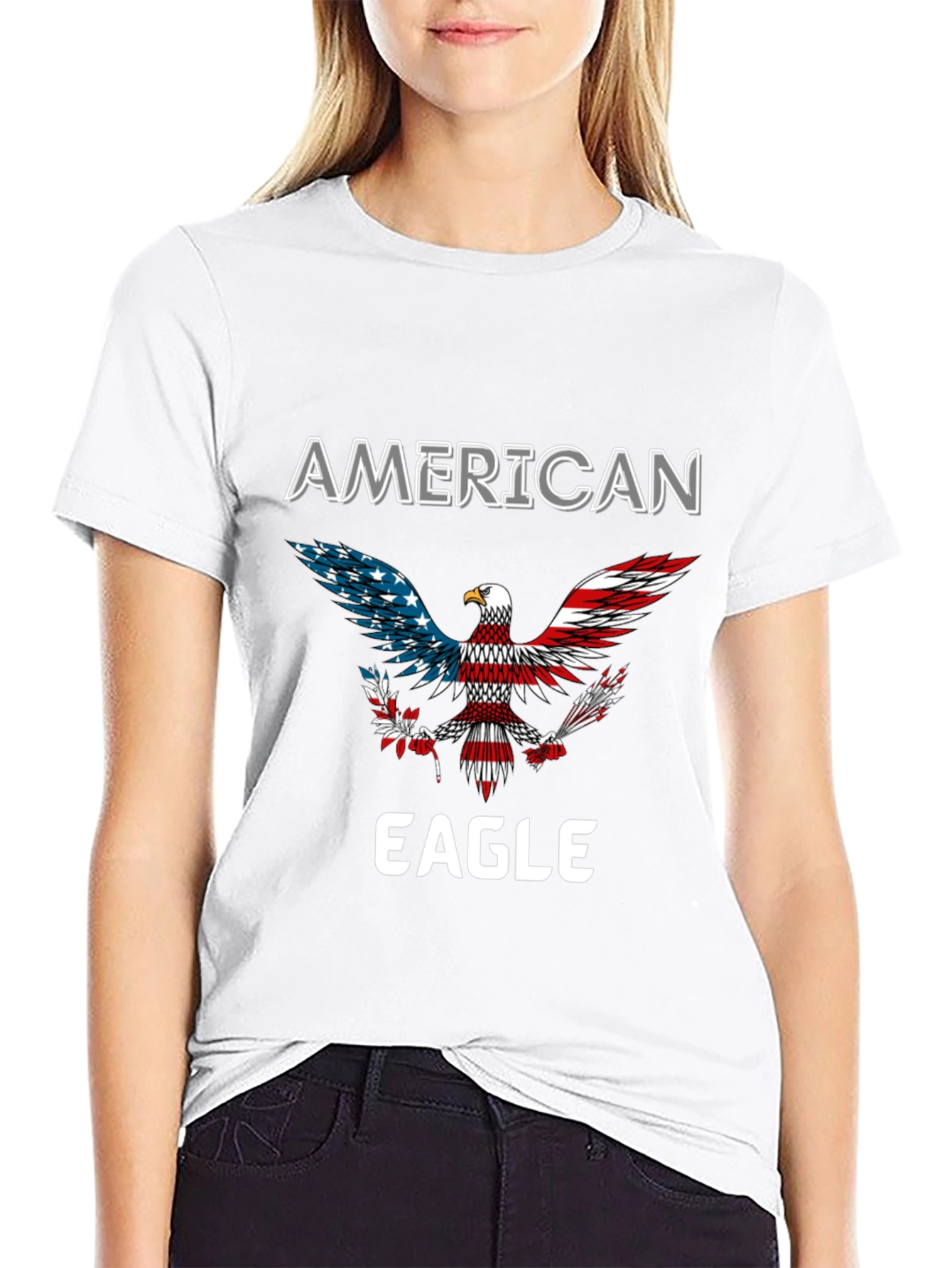 American Eagle Patriotic Graphic T-Shirt