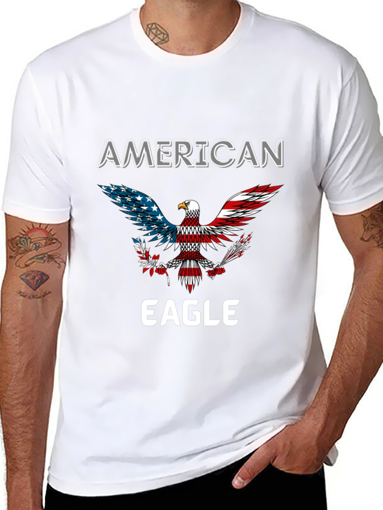 American Eagle Patriotic Graphic T-Shirt