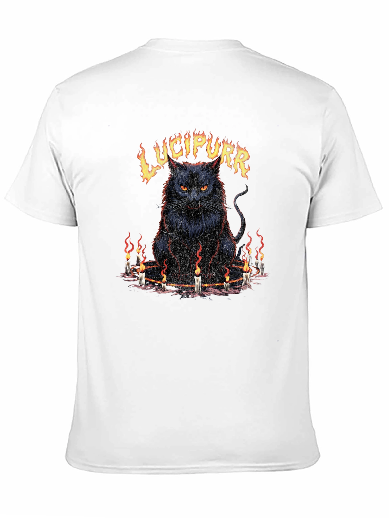 Lucipurr Graphic Tee - Dark Cat Design