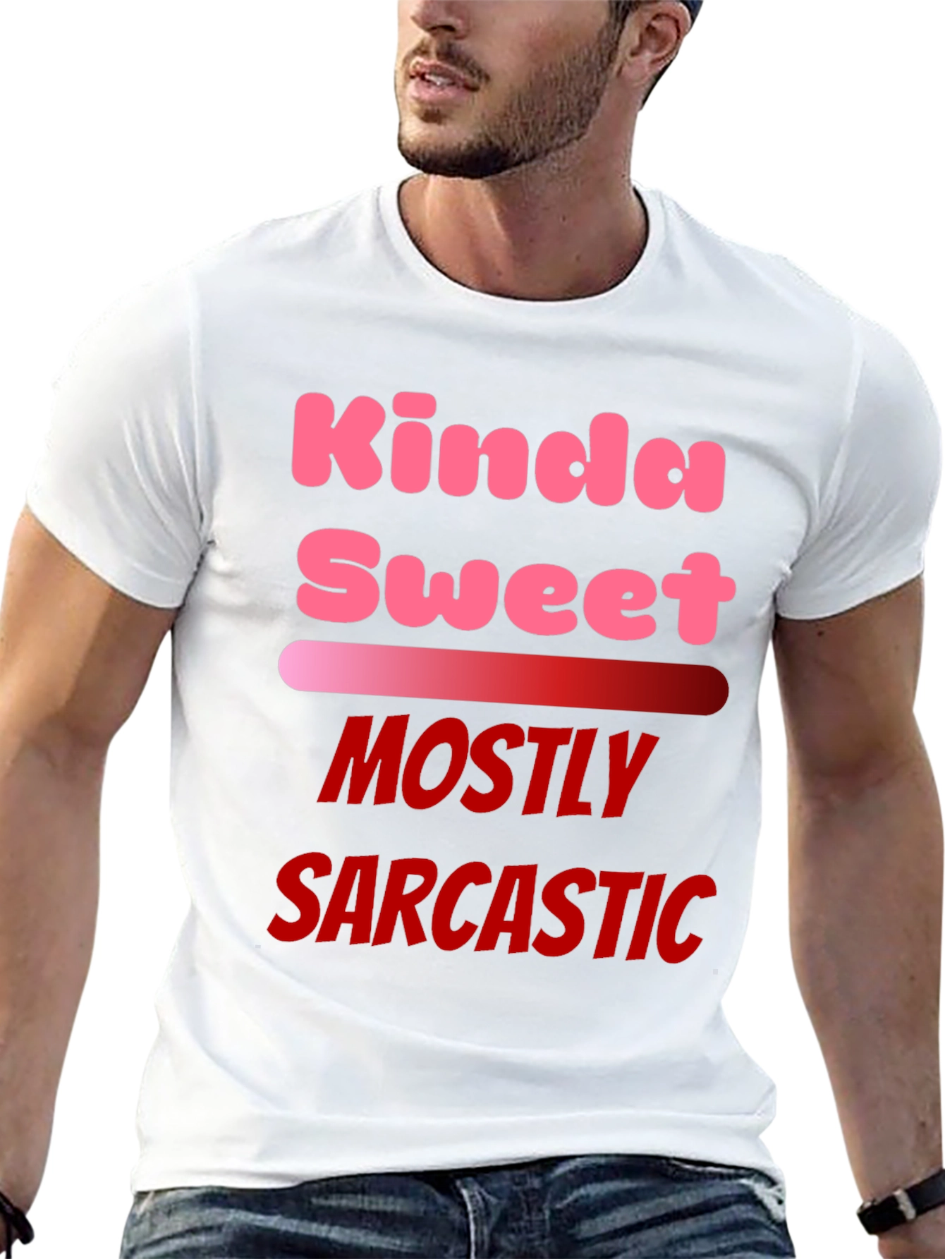 Kinda Sweet Mostly Sarcastic Black T-Shirt