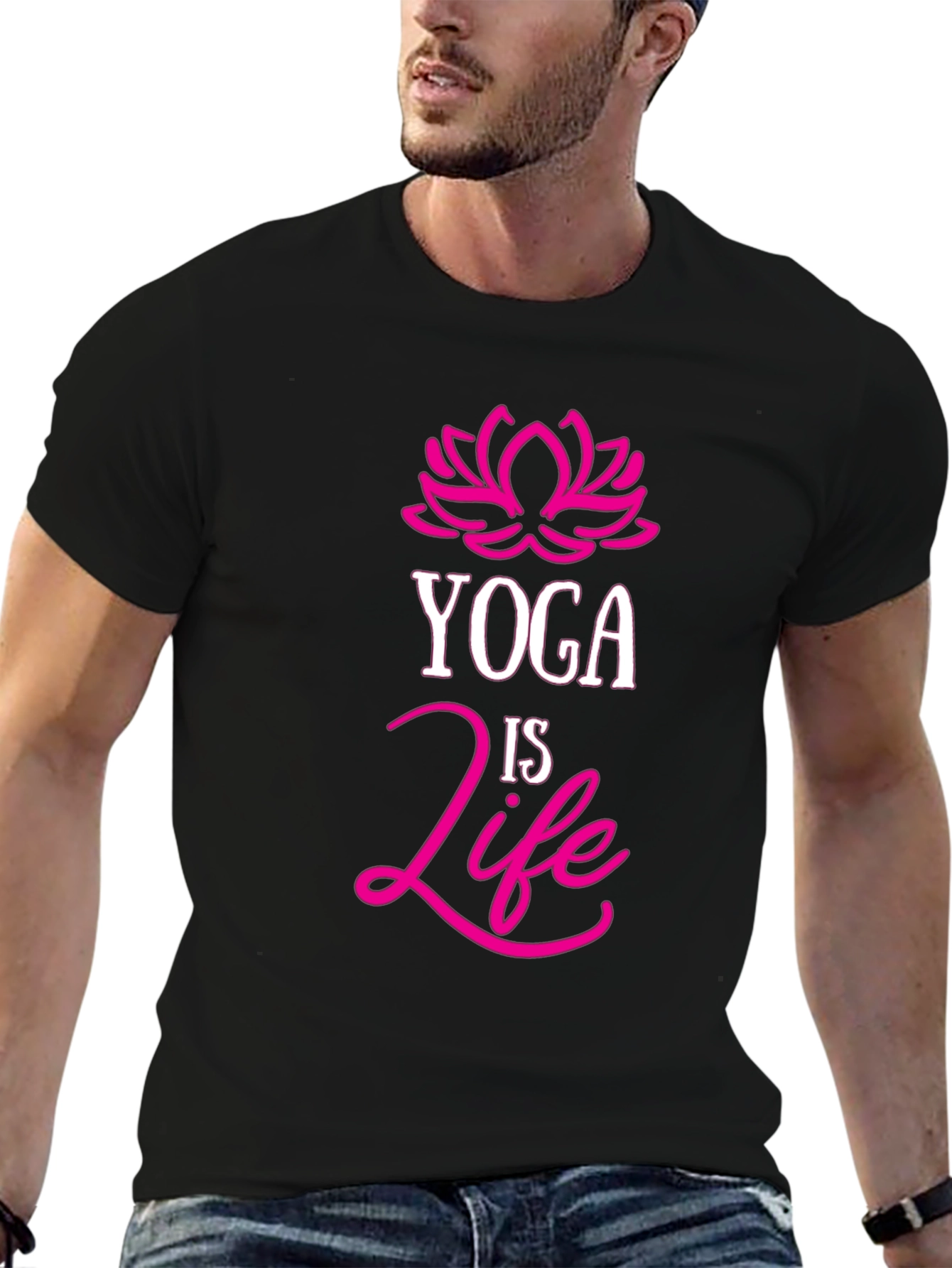 Yoga is Life Black T-Shirt