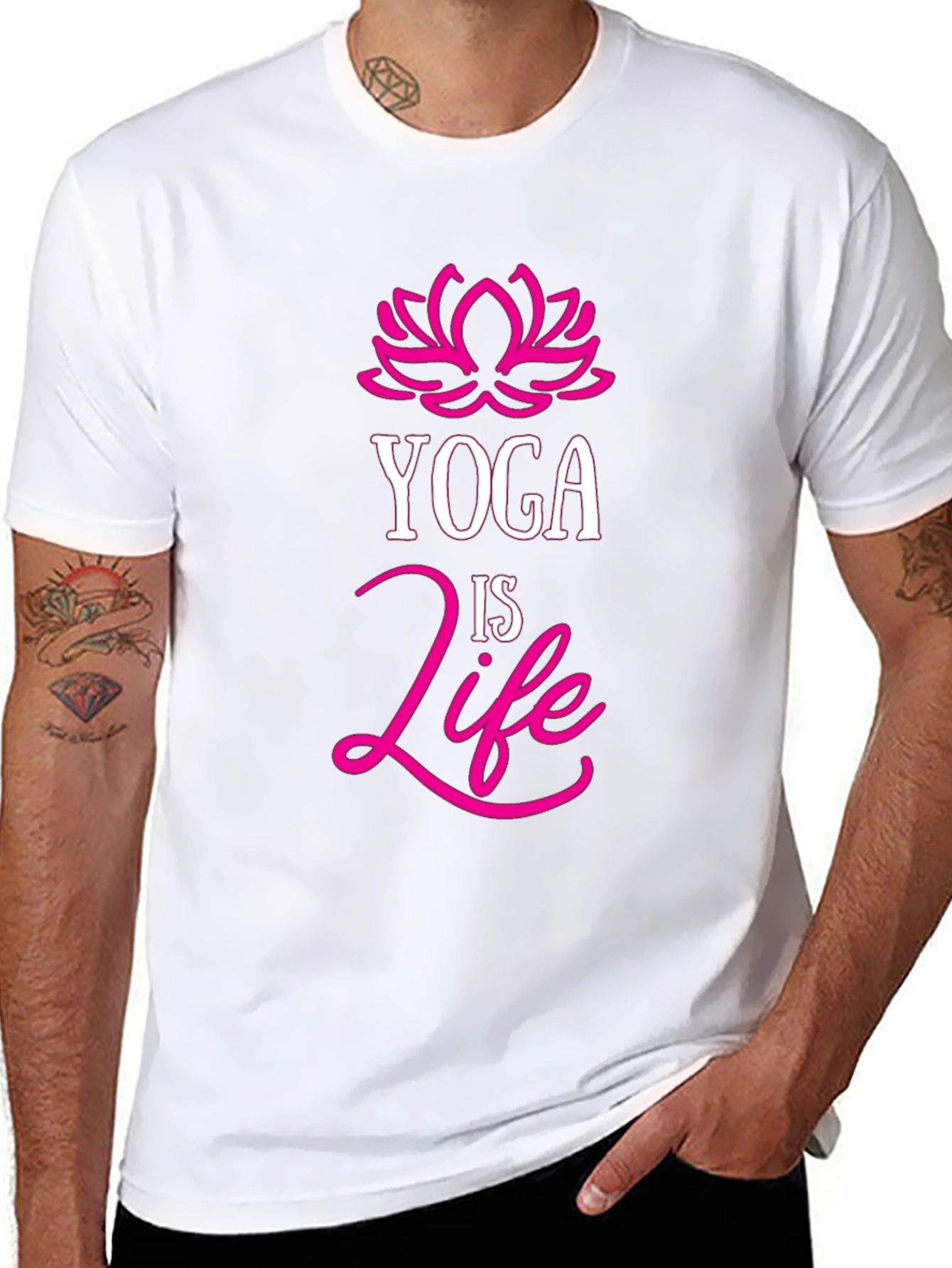 Yoga is Life Black T-Shirt