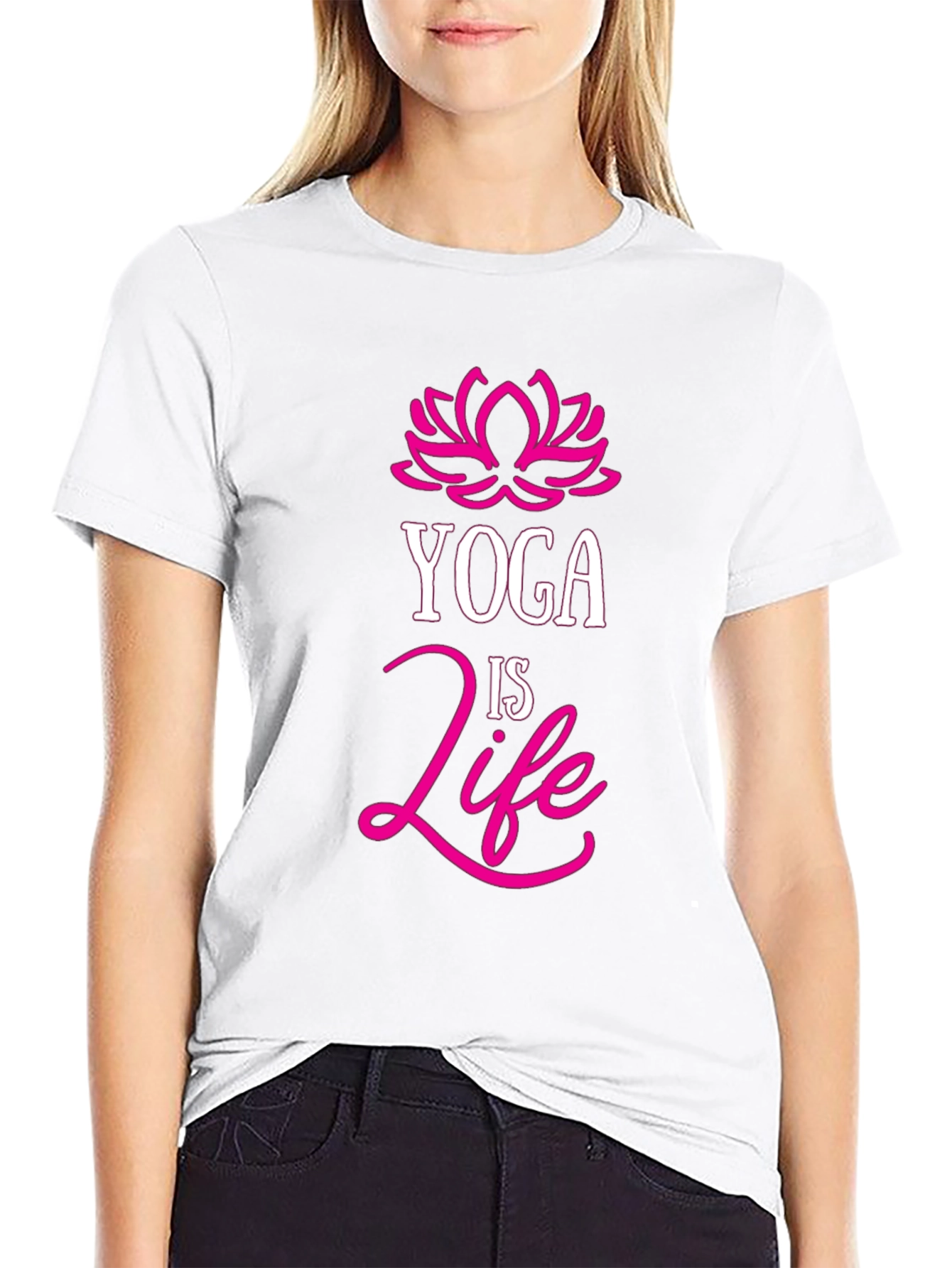 Yoga is Life Black T-Shirt