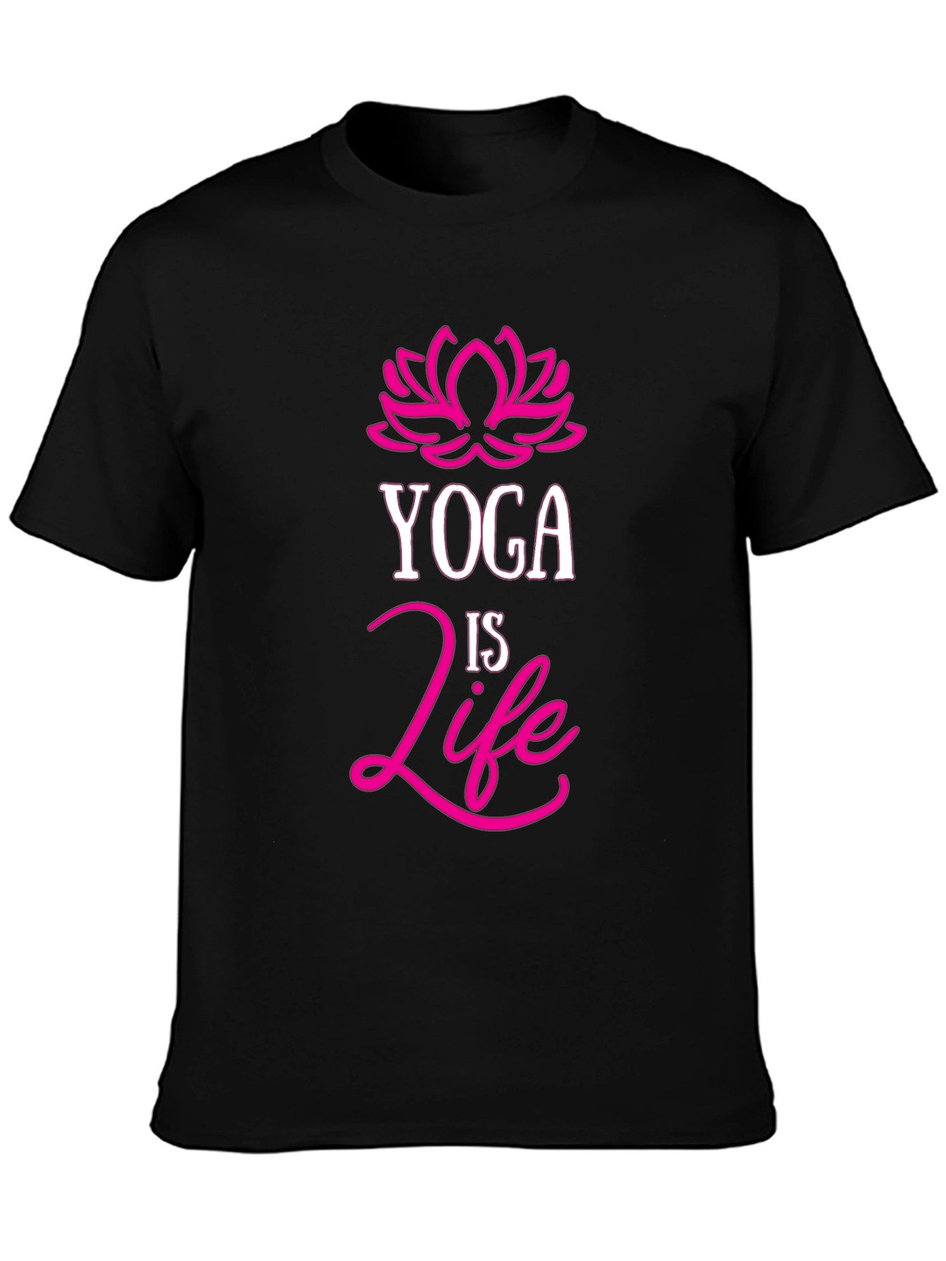 Yoga is Life Black T-Shirt