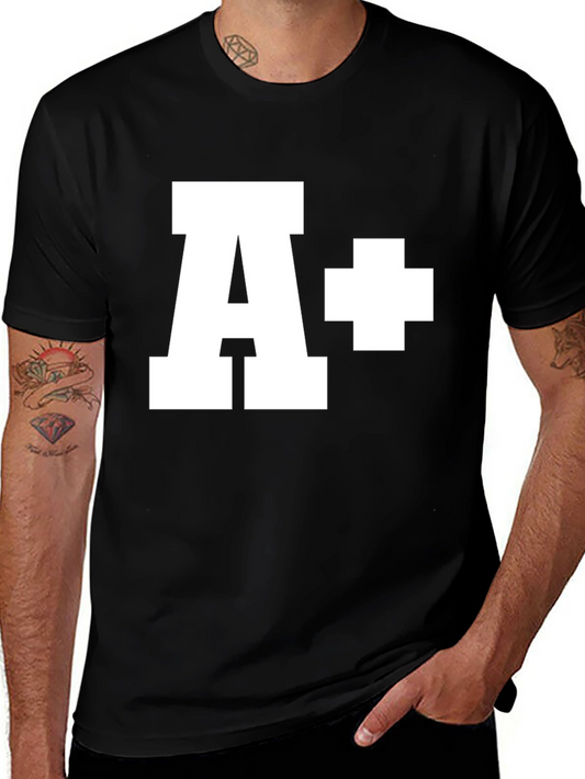 A+ Grade T-Shirt - Black Cotton Tee