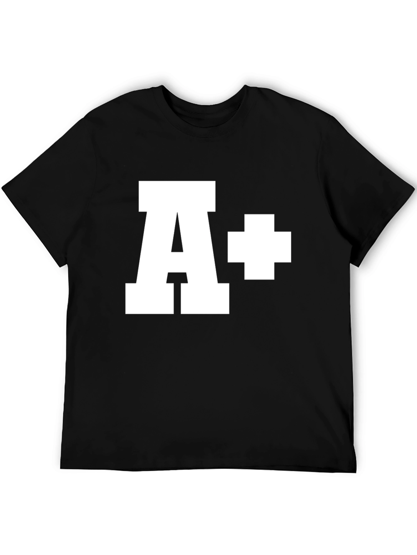 A+ Grade T-Shirt - Black Cotton Tee