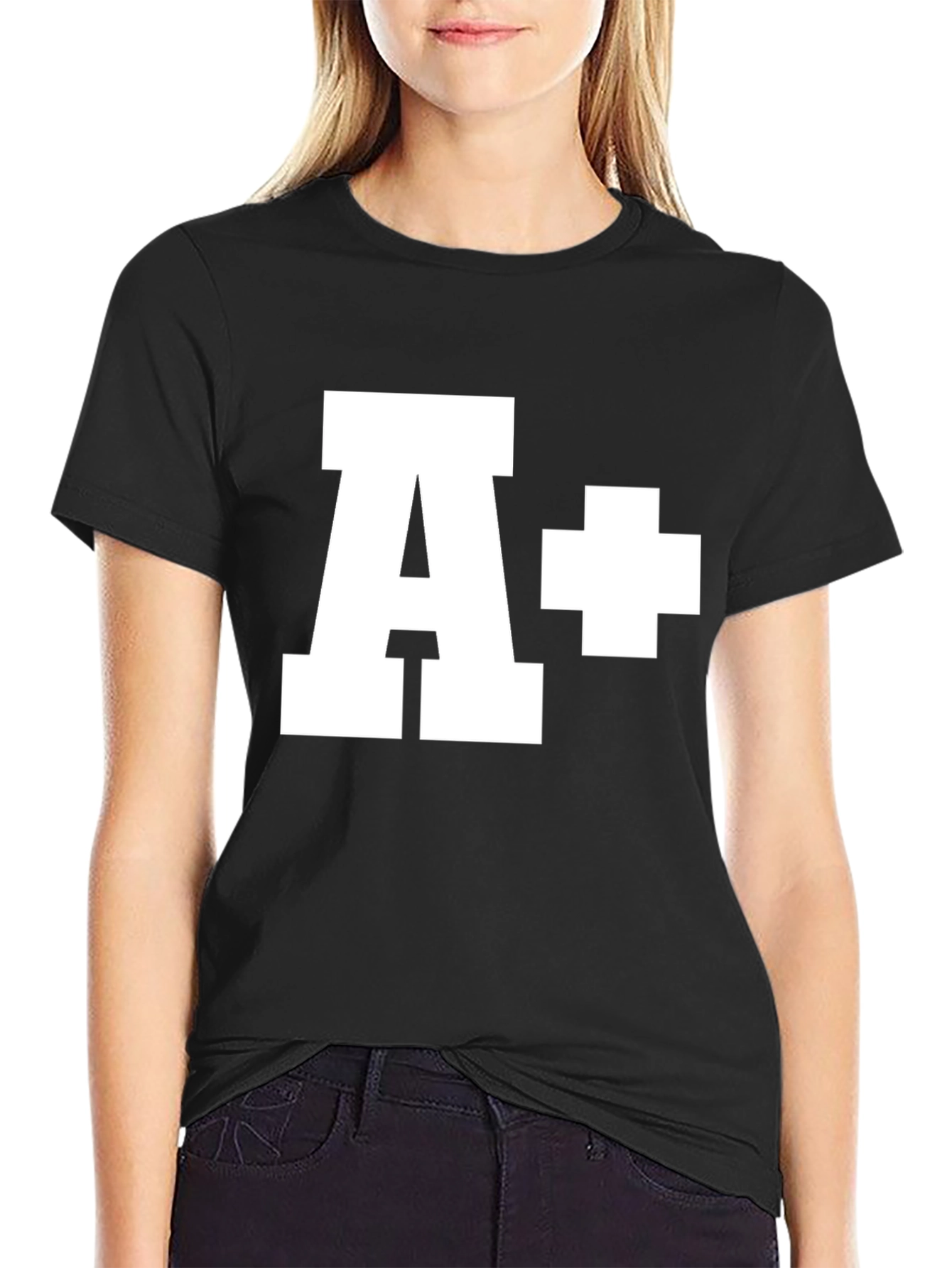 A+ Grade T-Shirt - Black Cotton Tee
