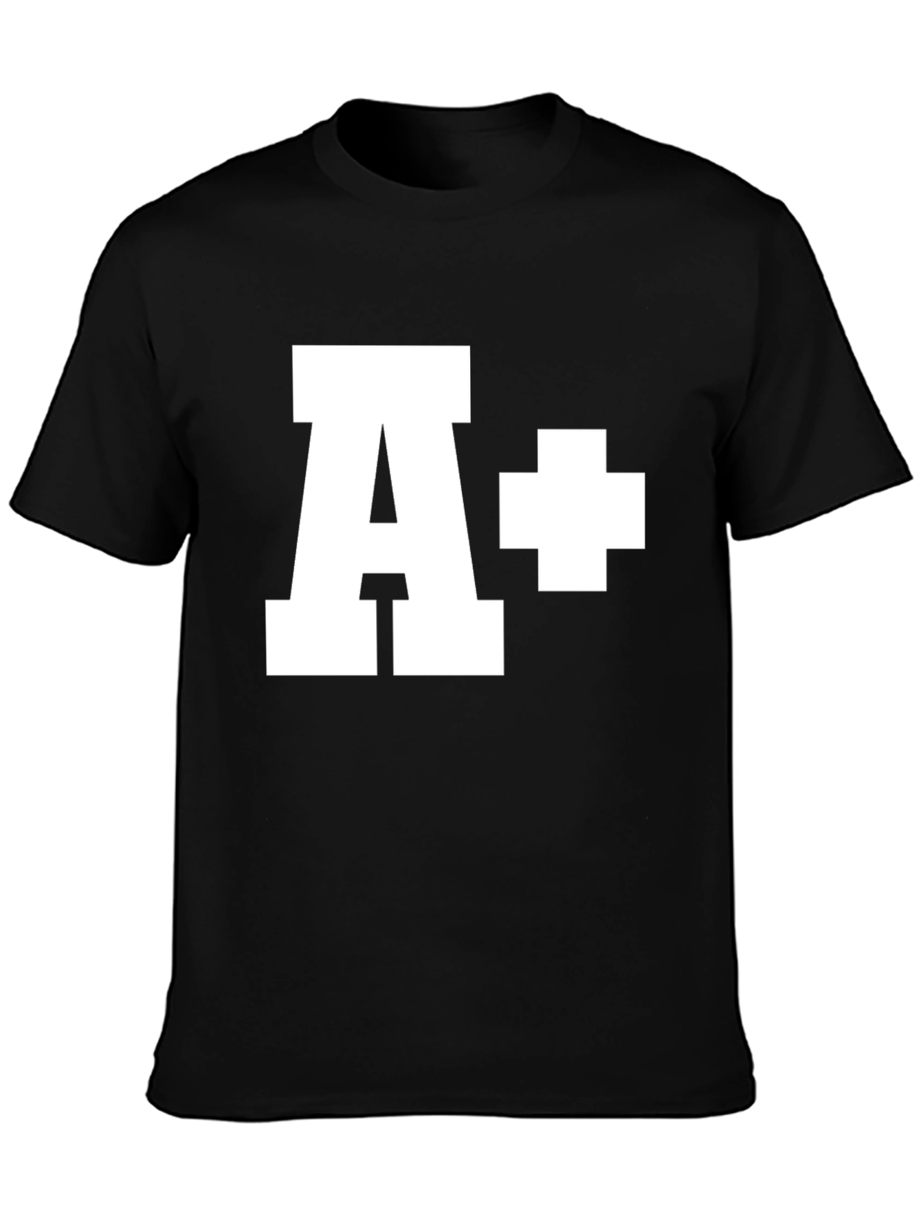 A+ Grade T-Shirt - Black Cotton Tee