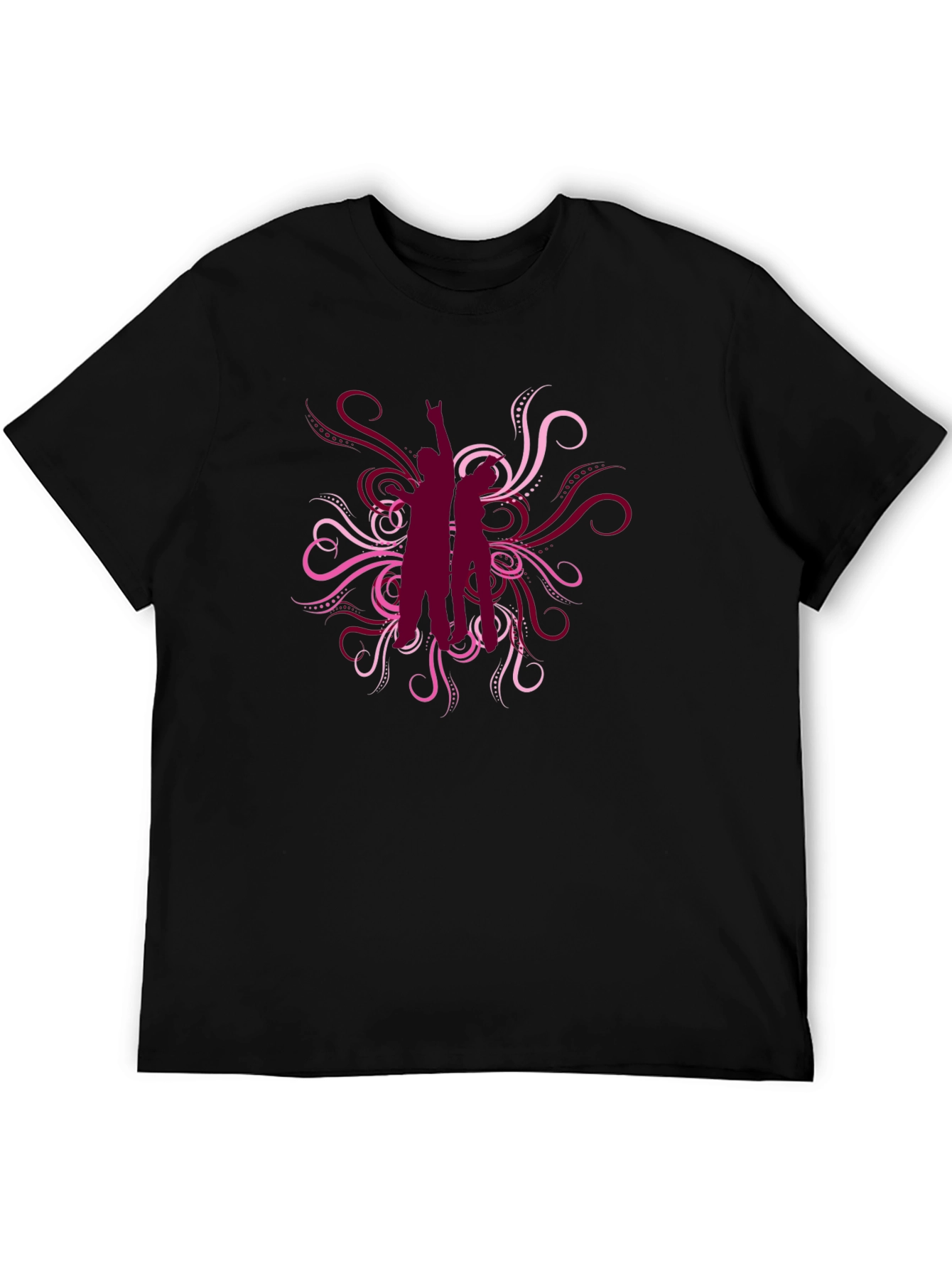 Stylish Black T-Shirt with Rocker Graphic