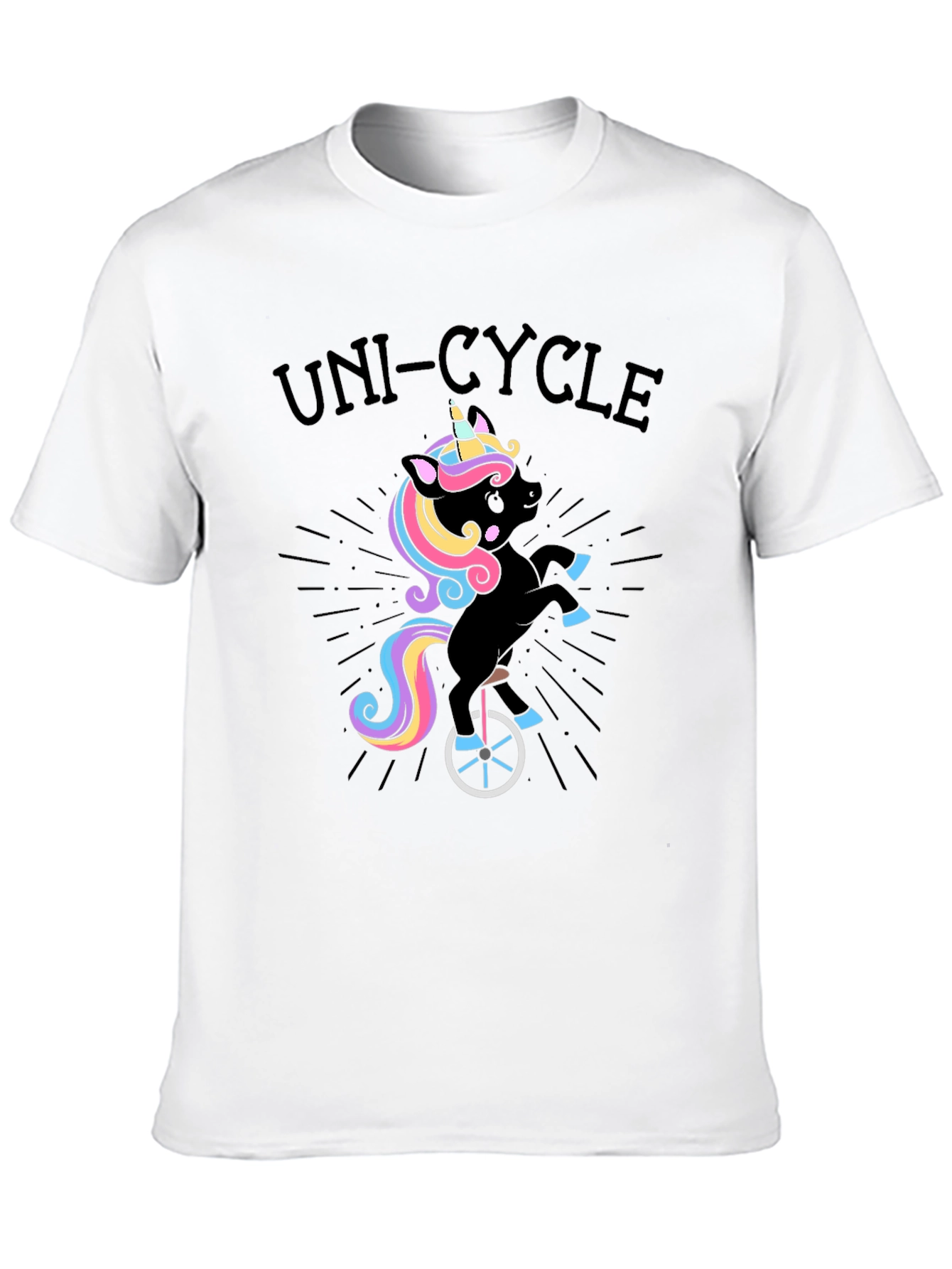 Unicorn Unicycle T-Shirt - Quirky Fun!