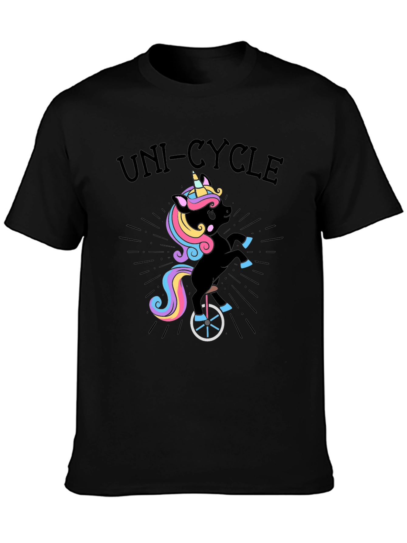 Unicorn Unicycle T-Shirt - Quirky Fun!