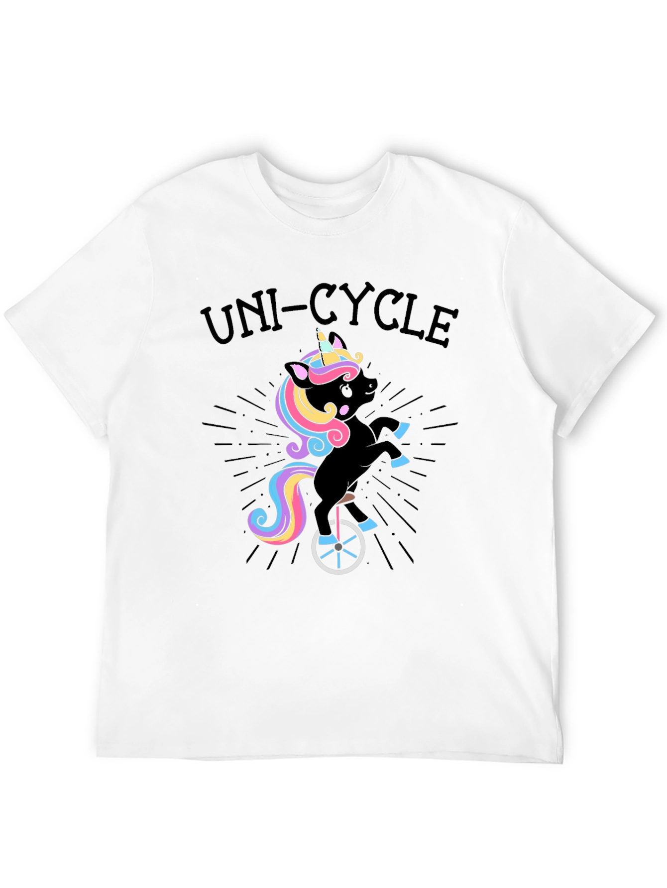 Unicorn Unicycle T-Shirt - Quirky Fun!