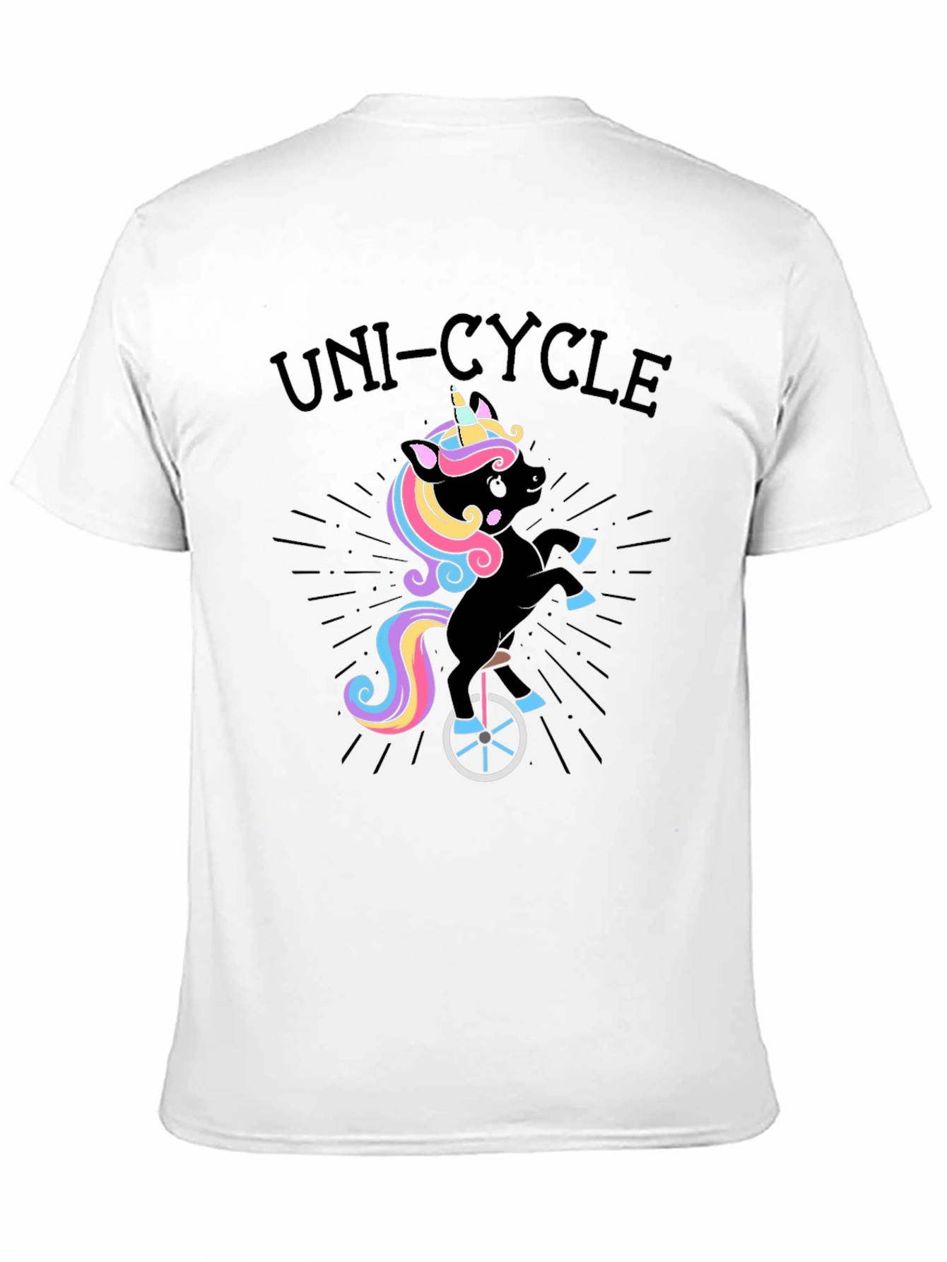 Unicorn Unicycle T-Shirt - Quirky Fun!