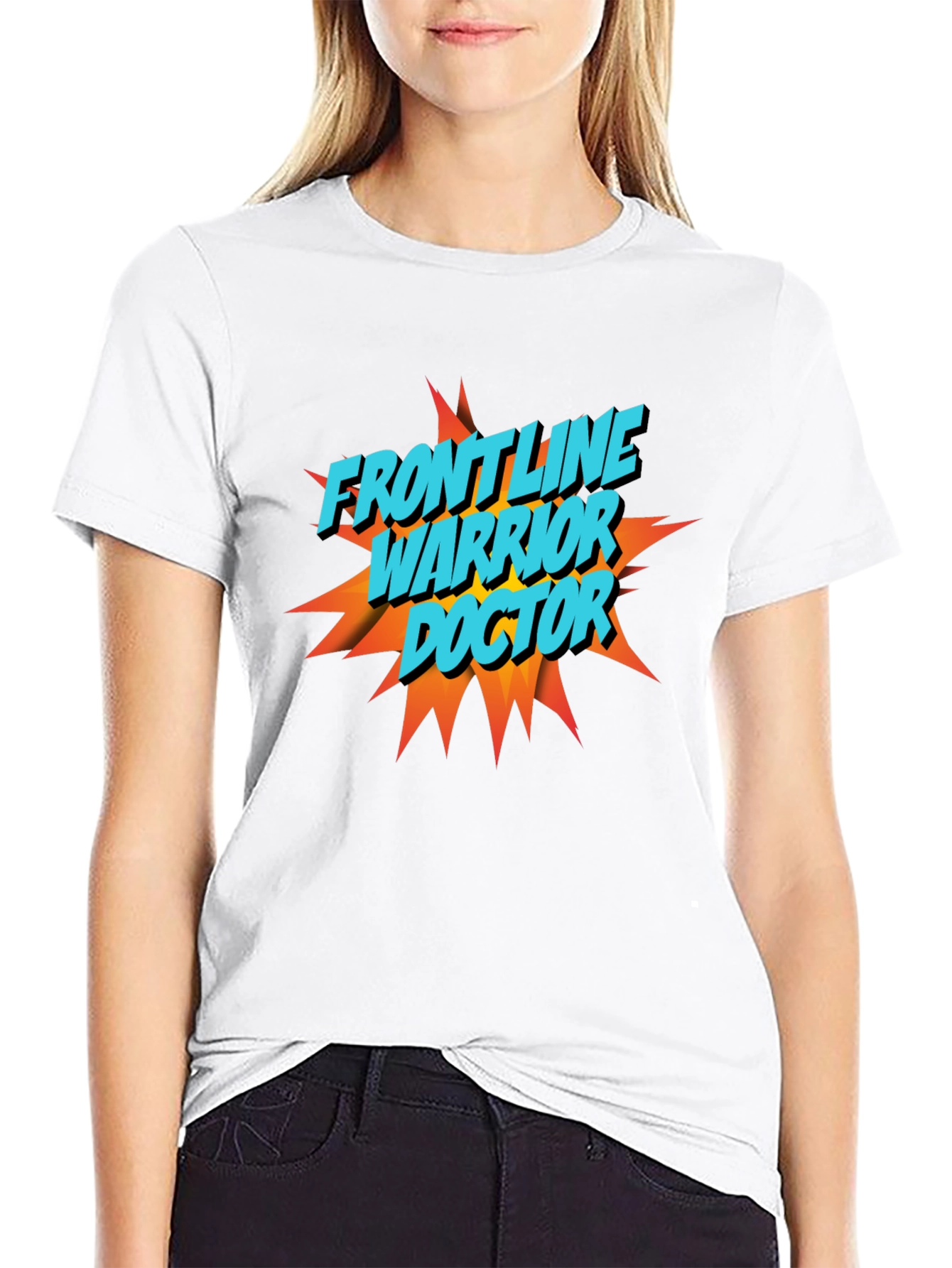 Frontline Warrior Doctor Graphic T-Shirt