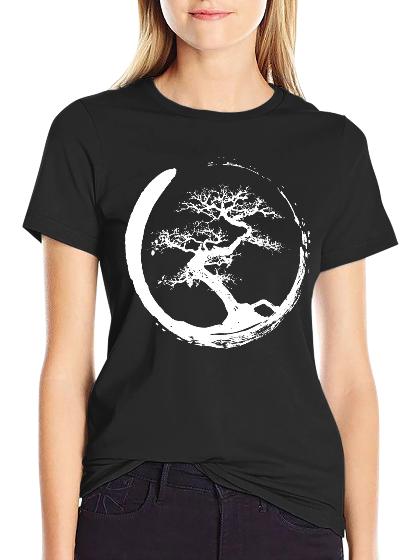 Zen Bonsai Tree Graphic Tee - Stylish Comfort