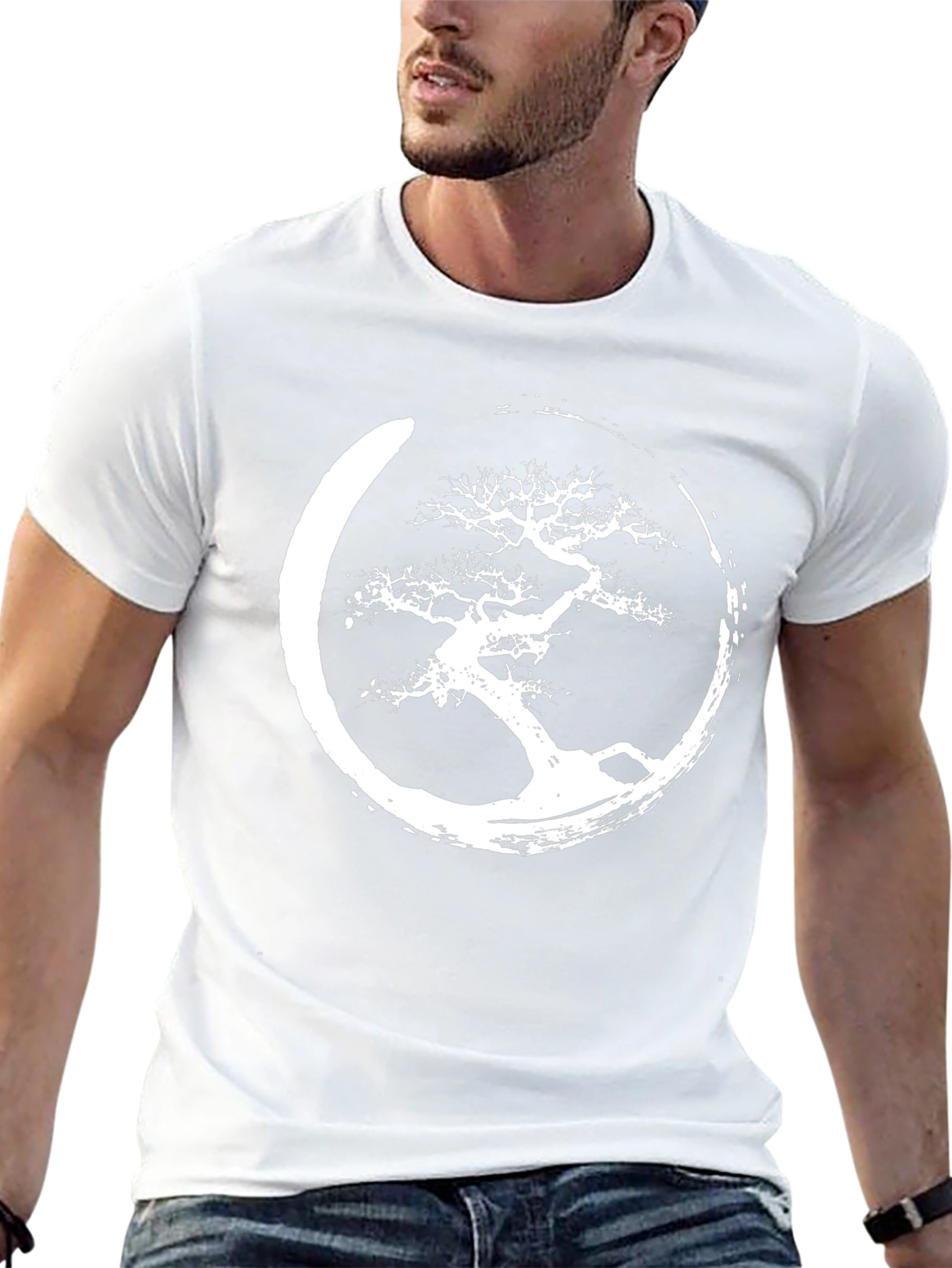 Zen Bonsai Tree Graphic Tee - Stylish Comfort