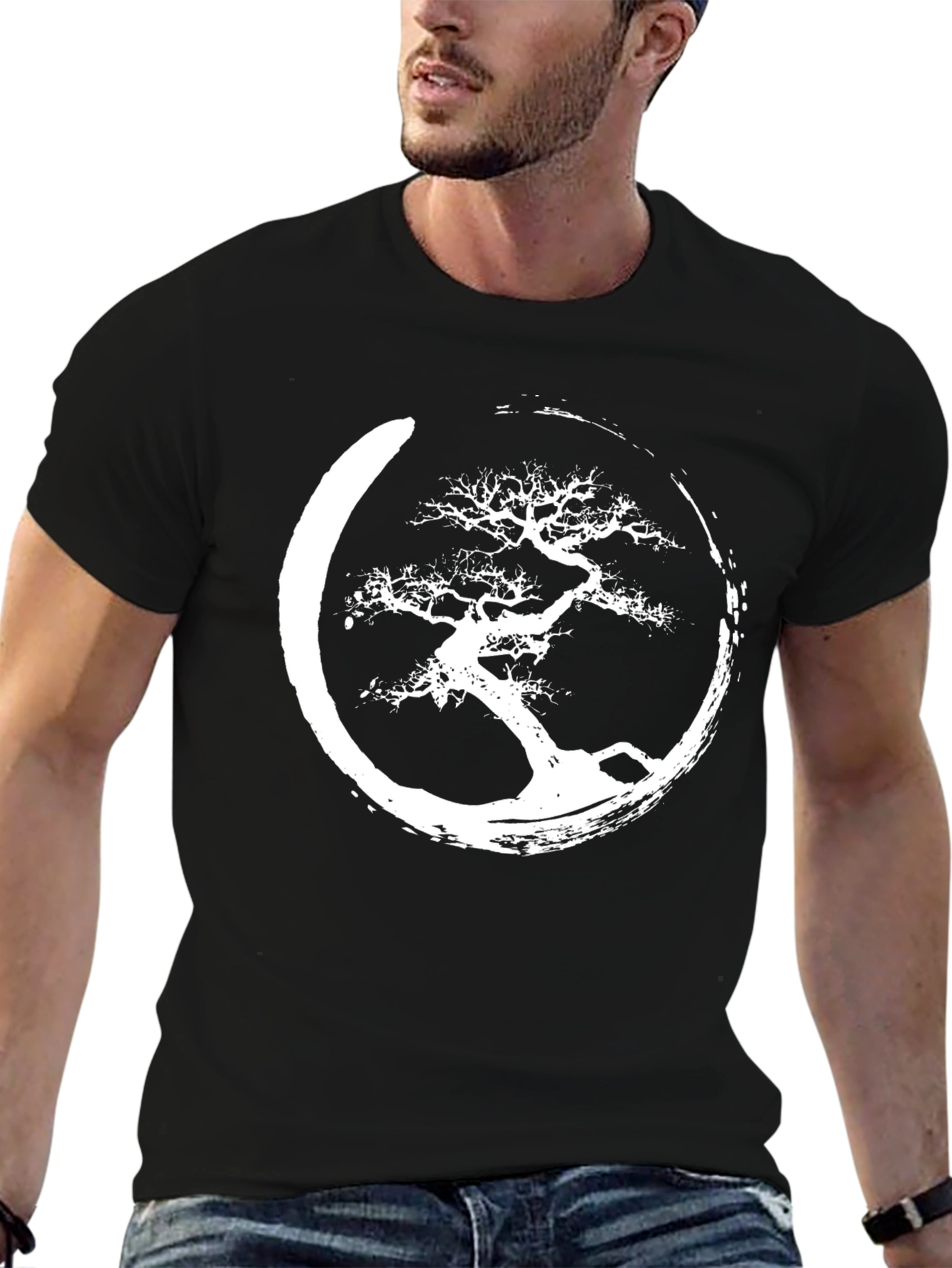 Zen Bonsai Tree Graphic Tee - Stylish Comfort