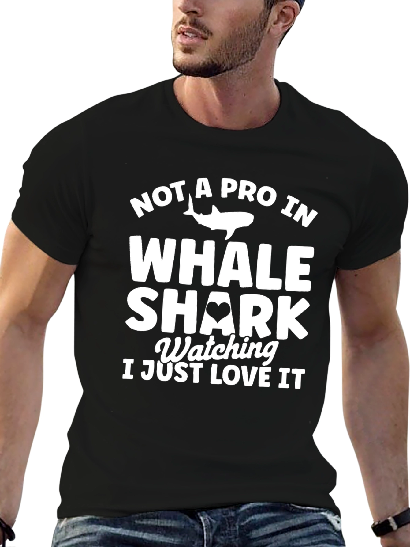 Whale Shark Lover T-Shirt | Black Cotton Tee