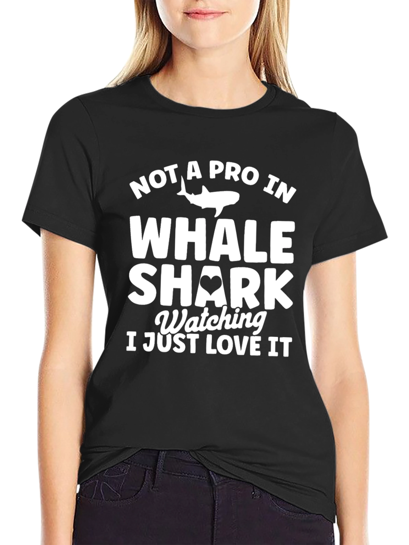 Whale Shark Lover T-Shirt | Black Cotton Tee