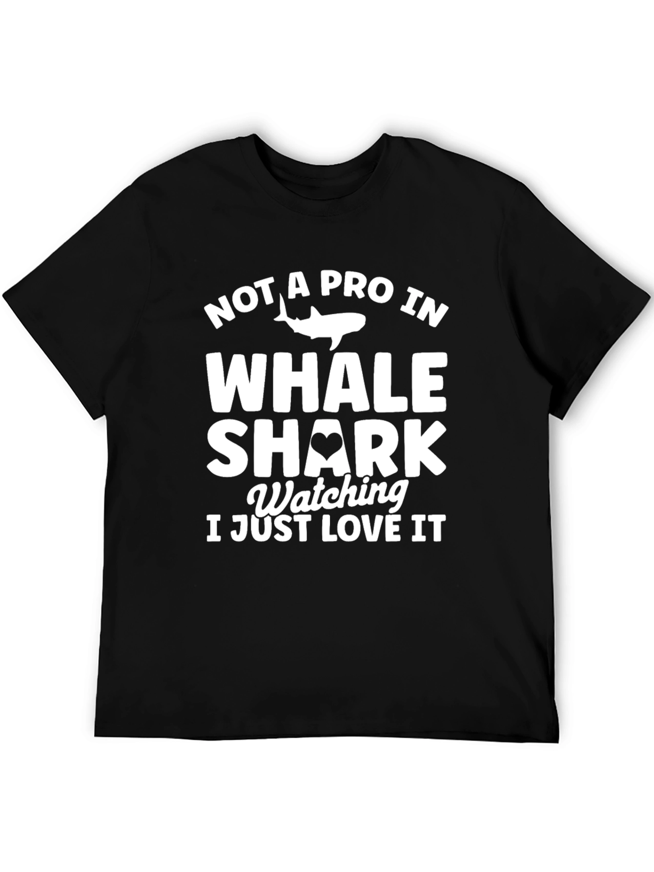 Whale Shark Lover T-Shirt | Black Cotton Tee