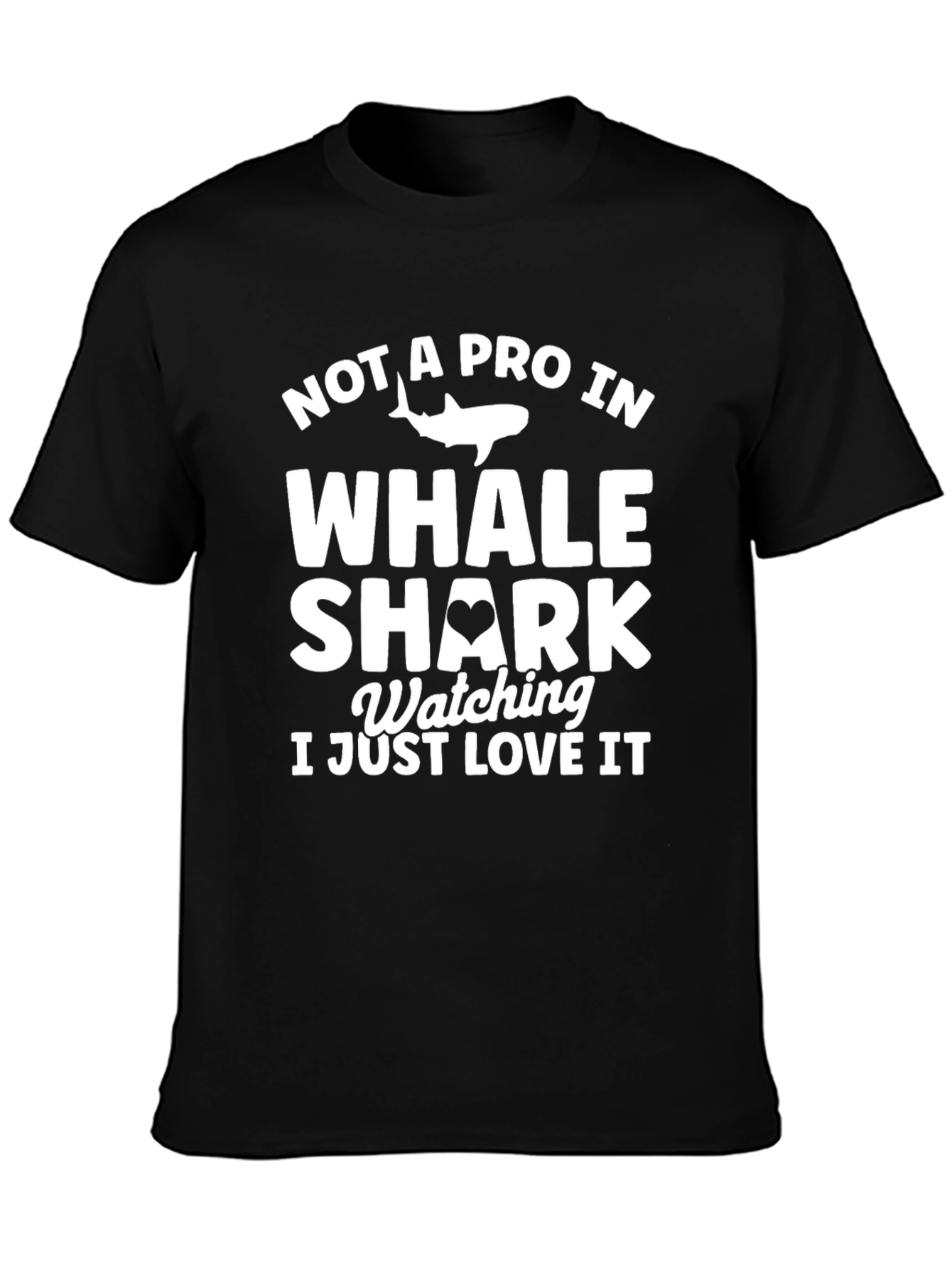 Whale Shark Lover T-Shirt | Black Cotton Tee
