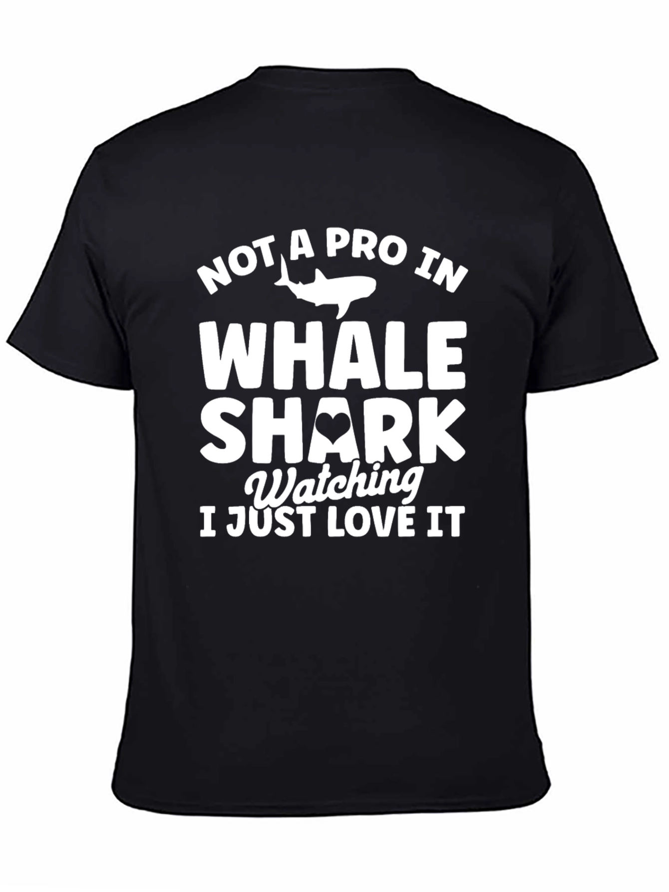 Whale Shark Lover T-Shirt | Black Cotton Tee