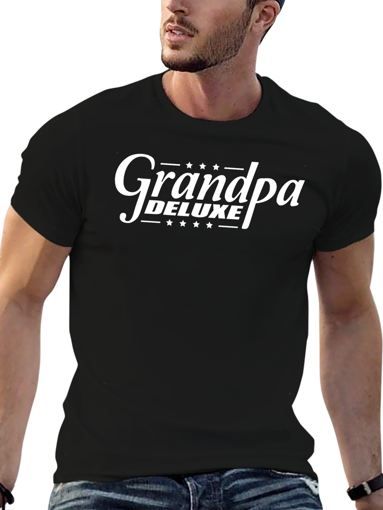 Grandpa Deluxe Black T-Shirt