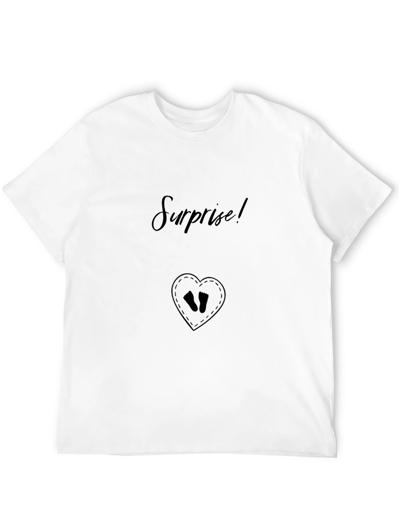 Surprise! Baby Reveal T-Shirt - Black