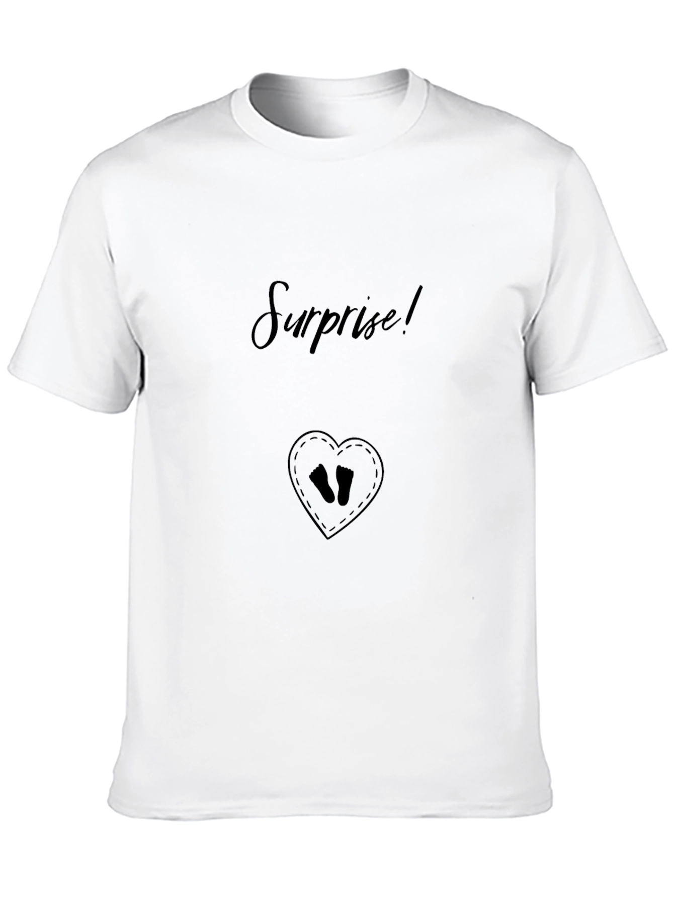 Surprise! Baby Reveal T-Shirt - Black