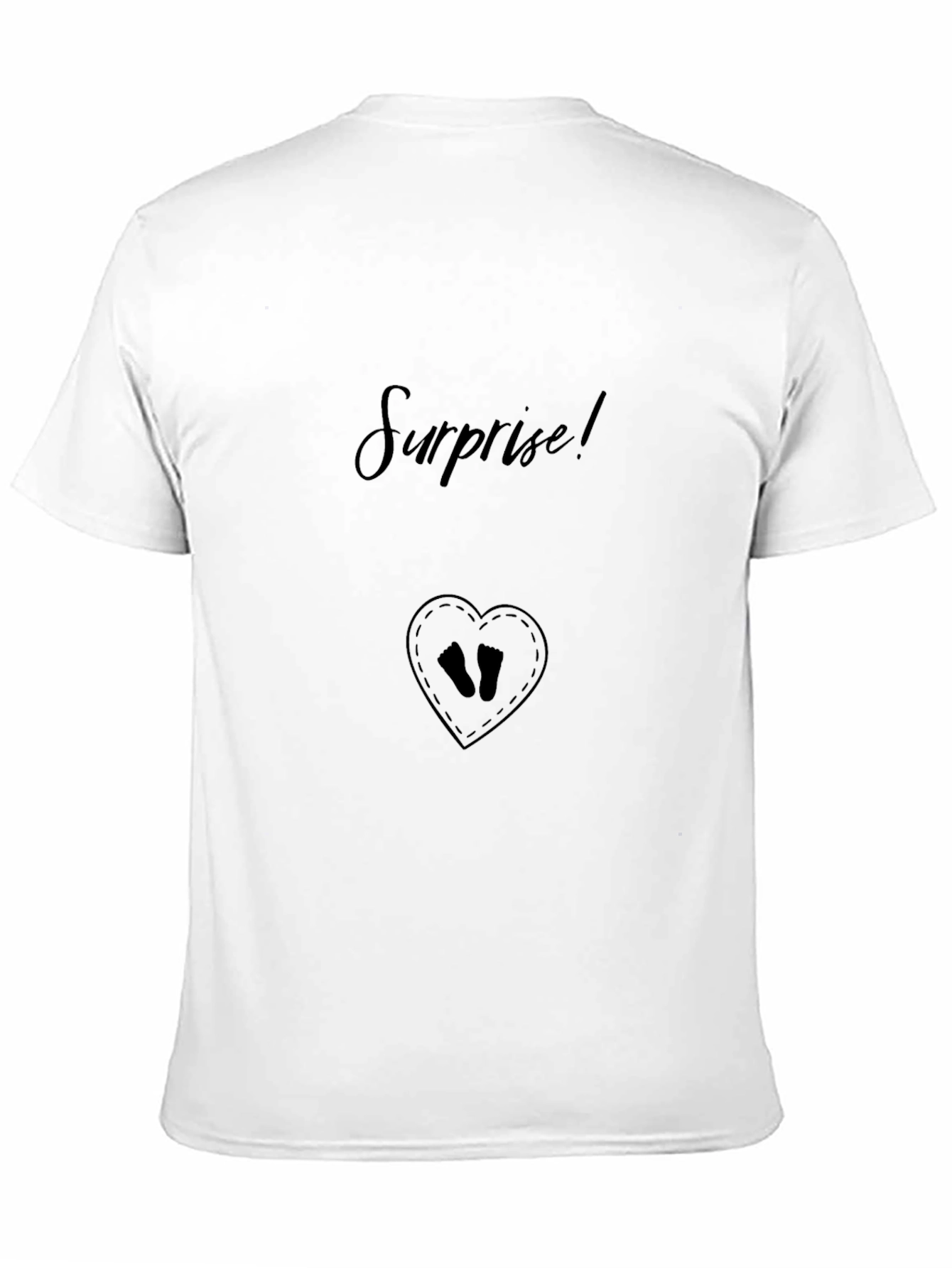 Surprise! Baby Reveal T-Shirt - Black