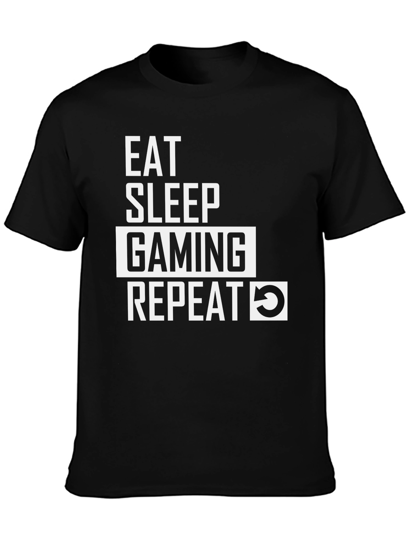 Eat Sleep Gaming Repeat Graphic Tee