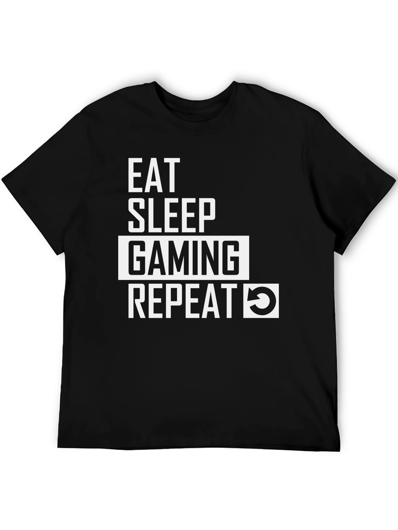 Eat Sleep Gaming Repeat Graphic Tee