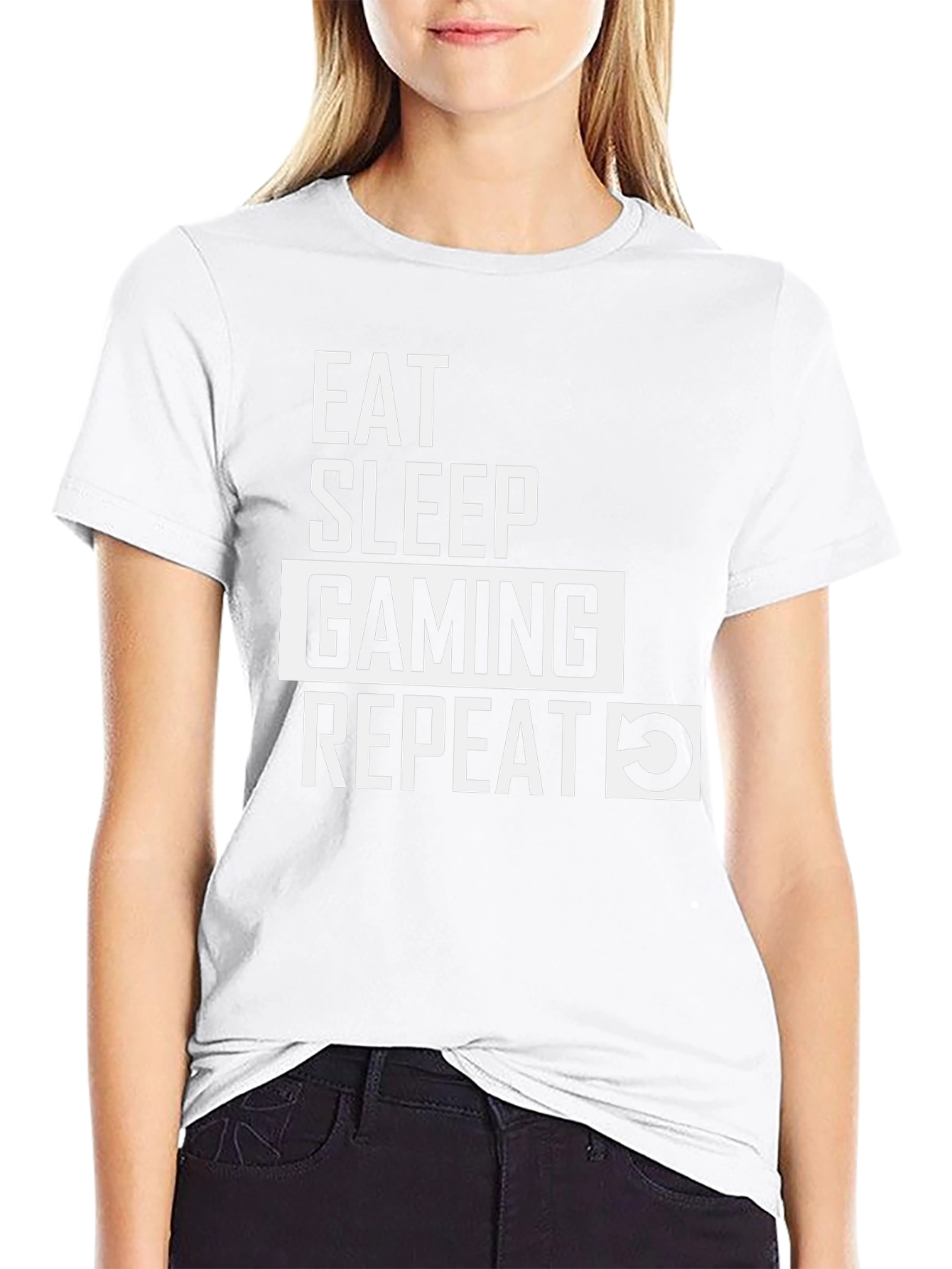 Eat Sleep Gaming Repeat Graphic Tee