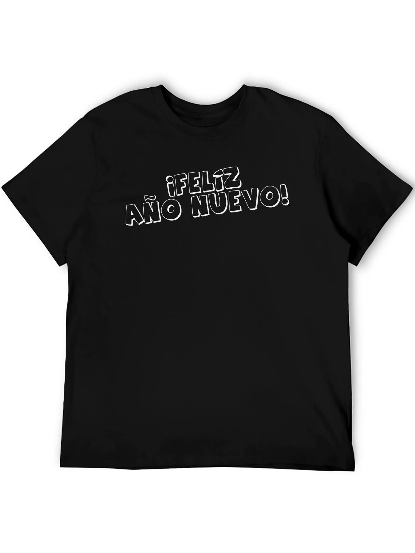 Feliz Año Nuevo Black Graphic Tee