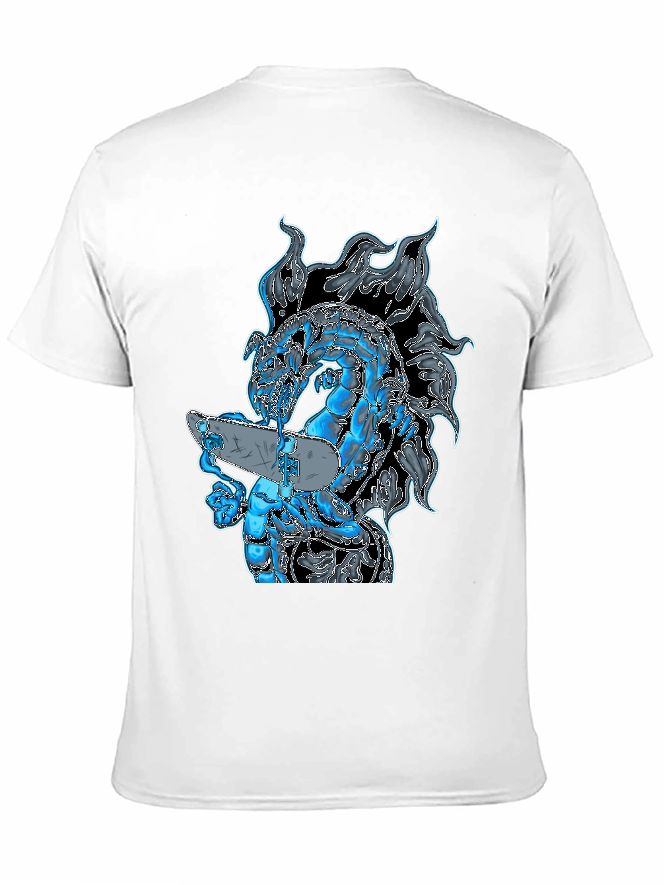 Dragon Skateboard Black T-Shirt