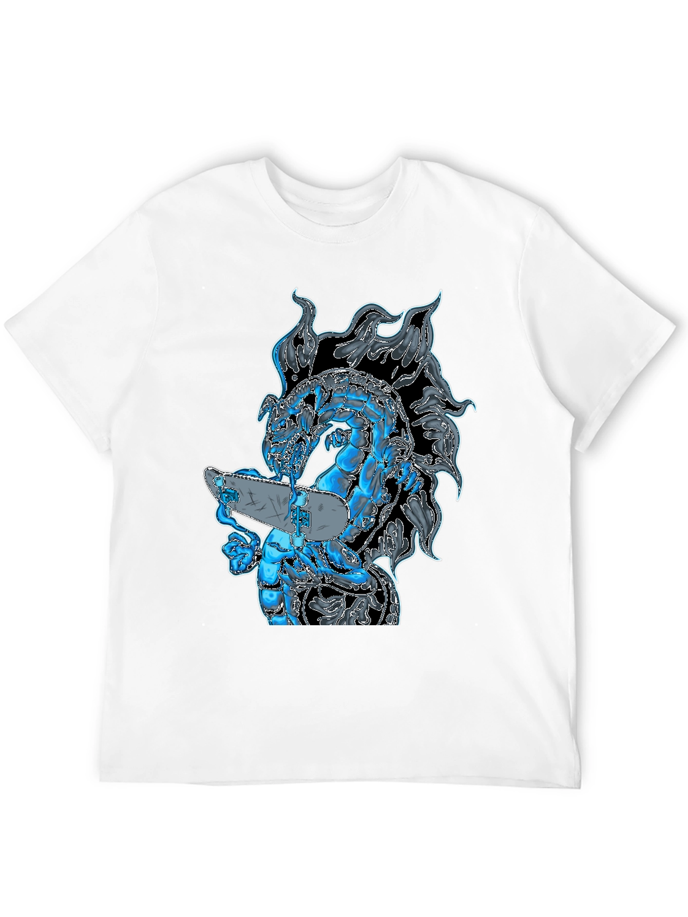 Dragon Skateboard Black T-Shirt