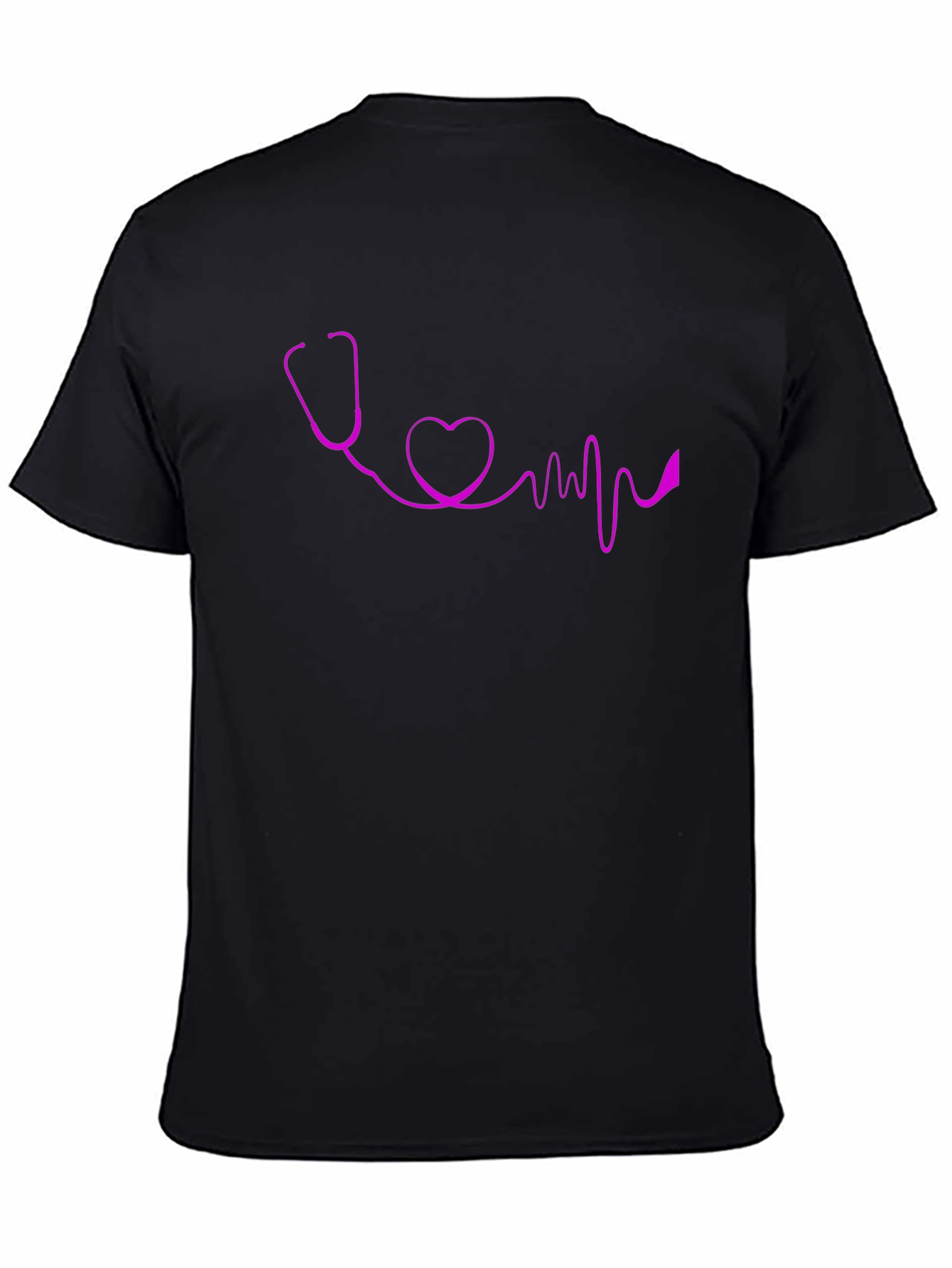 Stethoscope Heartbeat Graphic T-Shirt - Stylish Medical Apparel