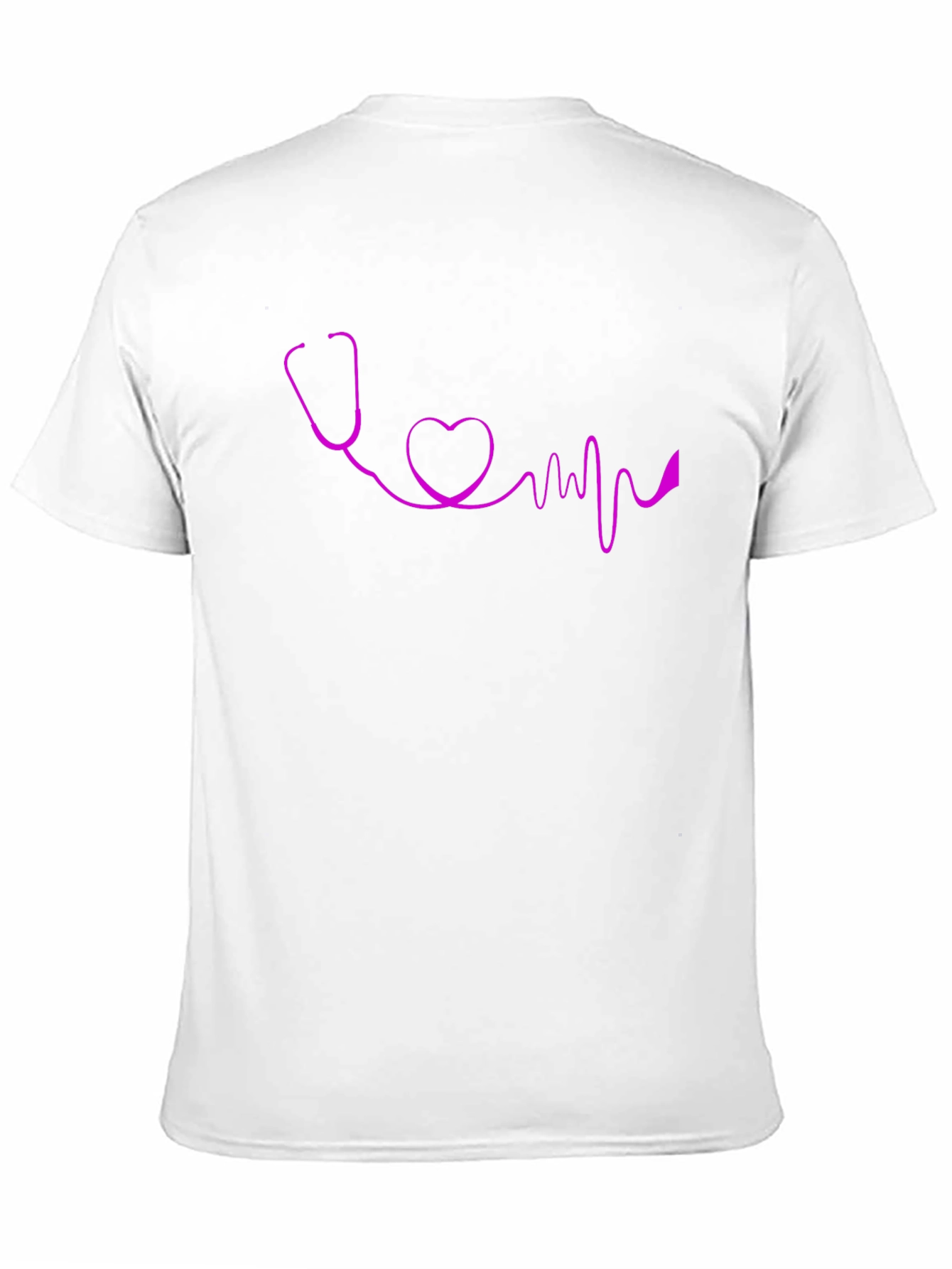 Stethoscope Heartbeat Graphic T-Shirt - Stylish Medical Apparel
