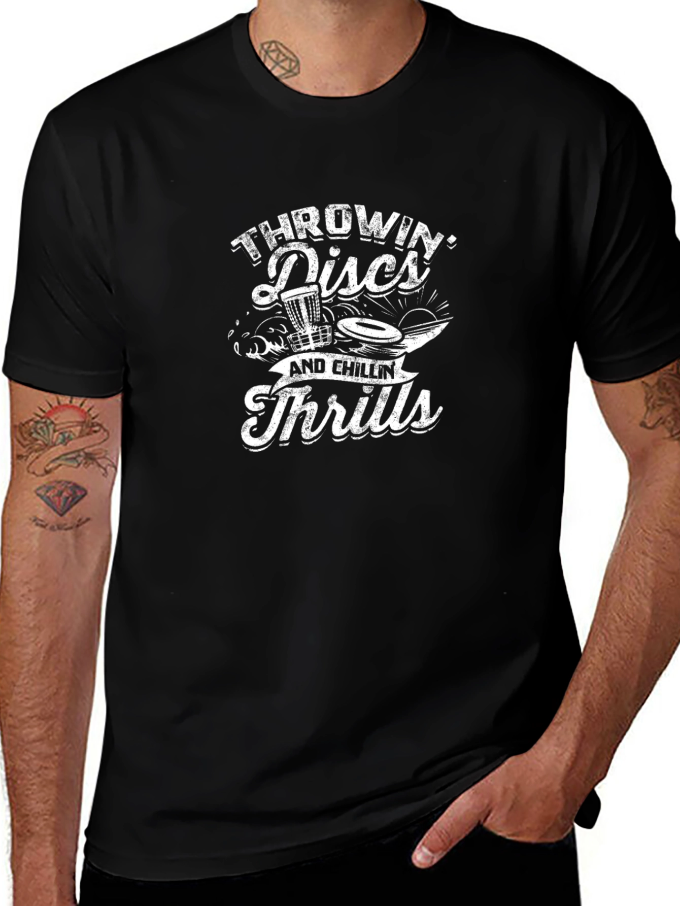 Throwin Discs & Chillin Thrills T-Shirt