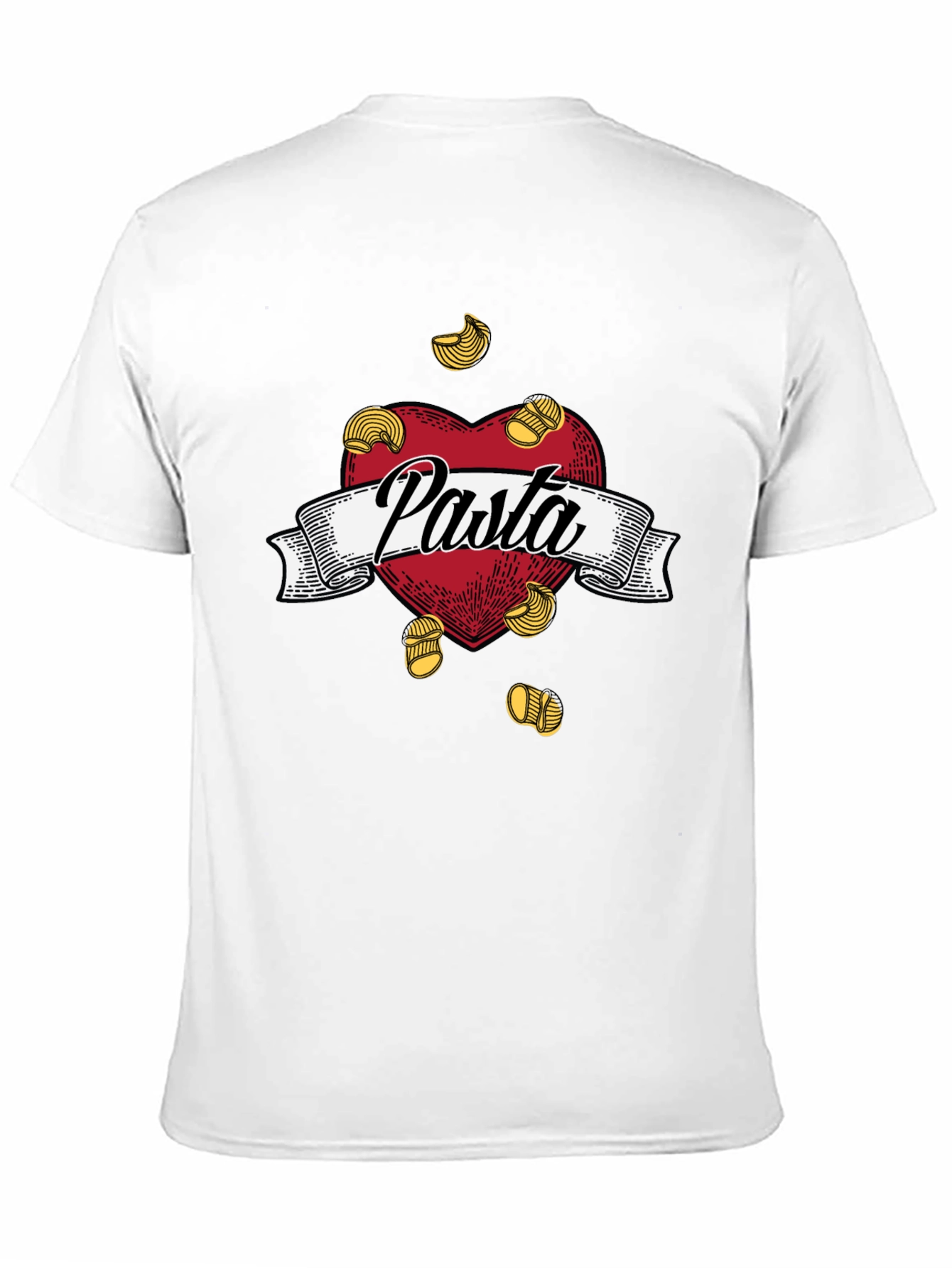 Pasta Lovers Heart T-Shirt -  Foodie Tee