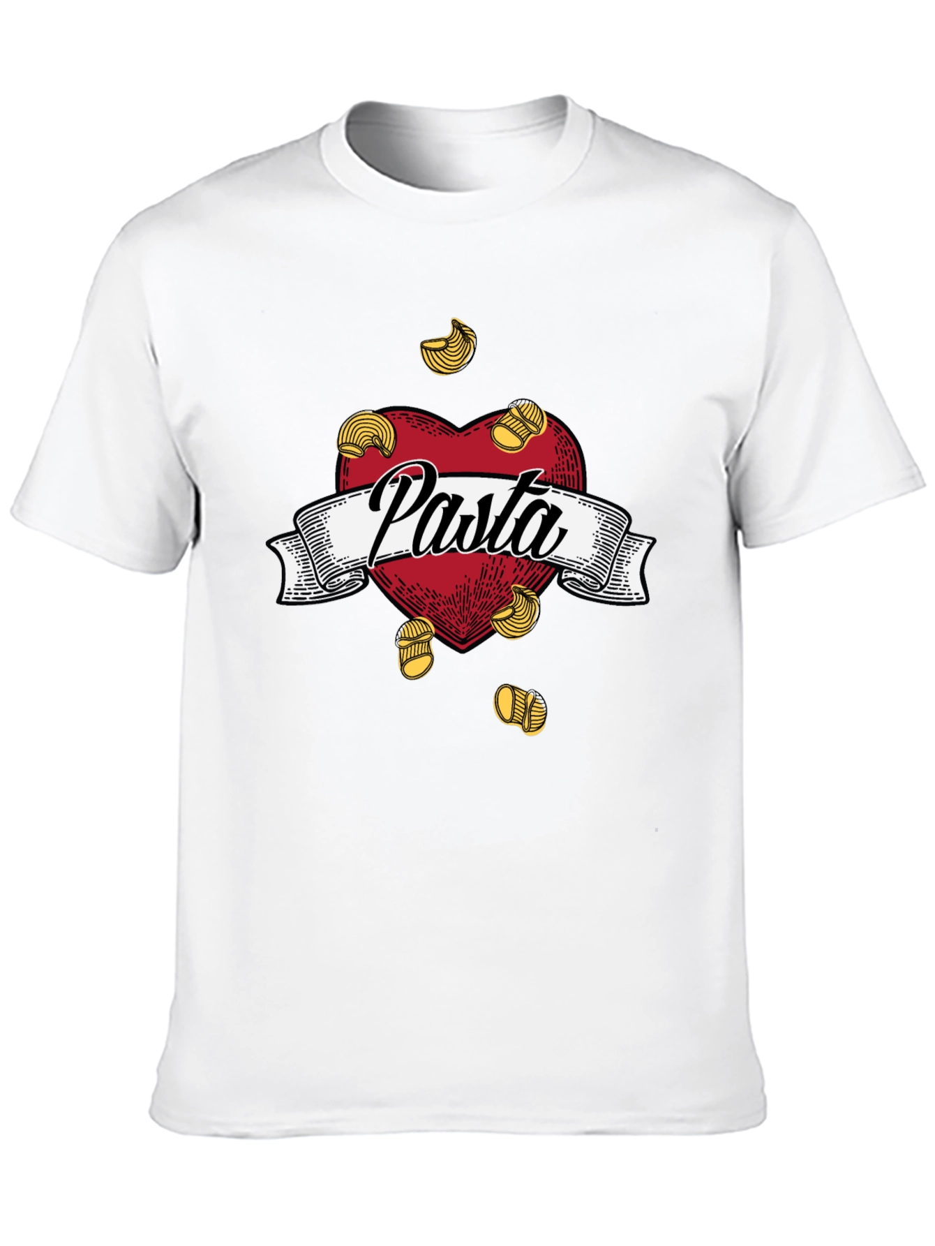 Pasta Lovers Heart T-Shirt -  Foodie Tee