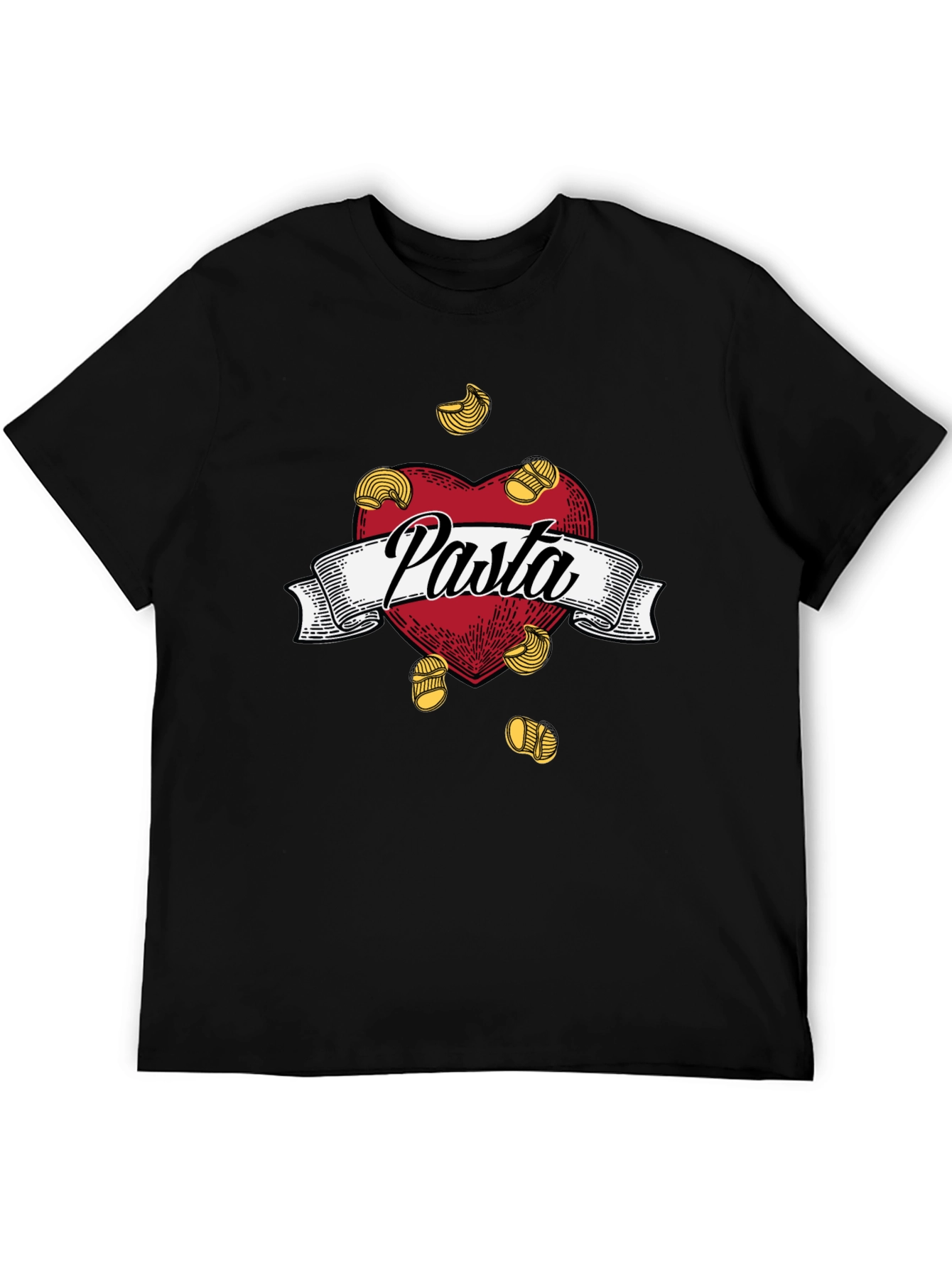 Pasta Lovers Heart T-Shirt -  Foodie Tee