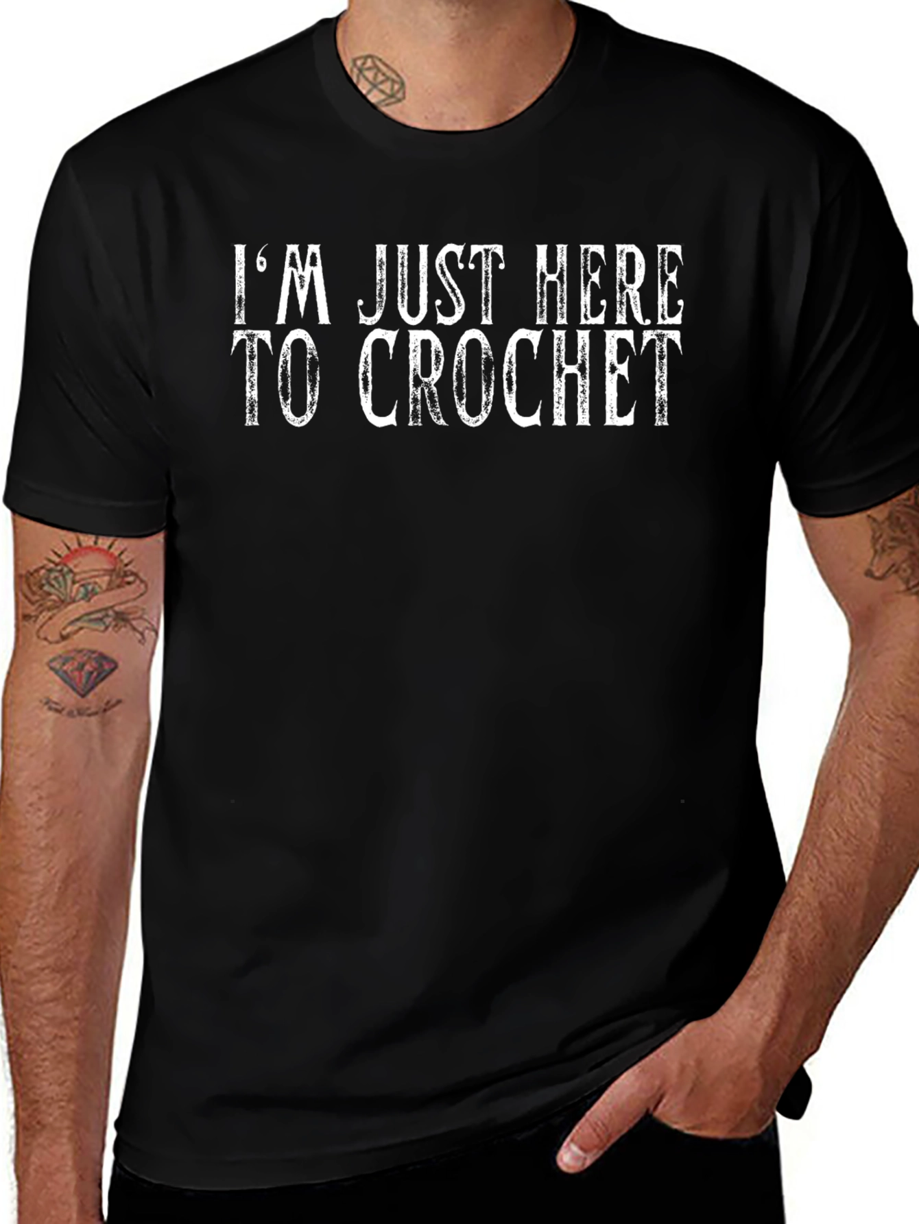 Im Just Here To Crochet T-Shirt
