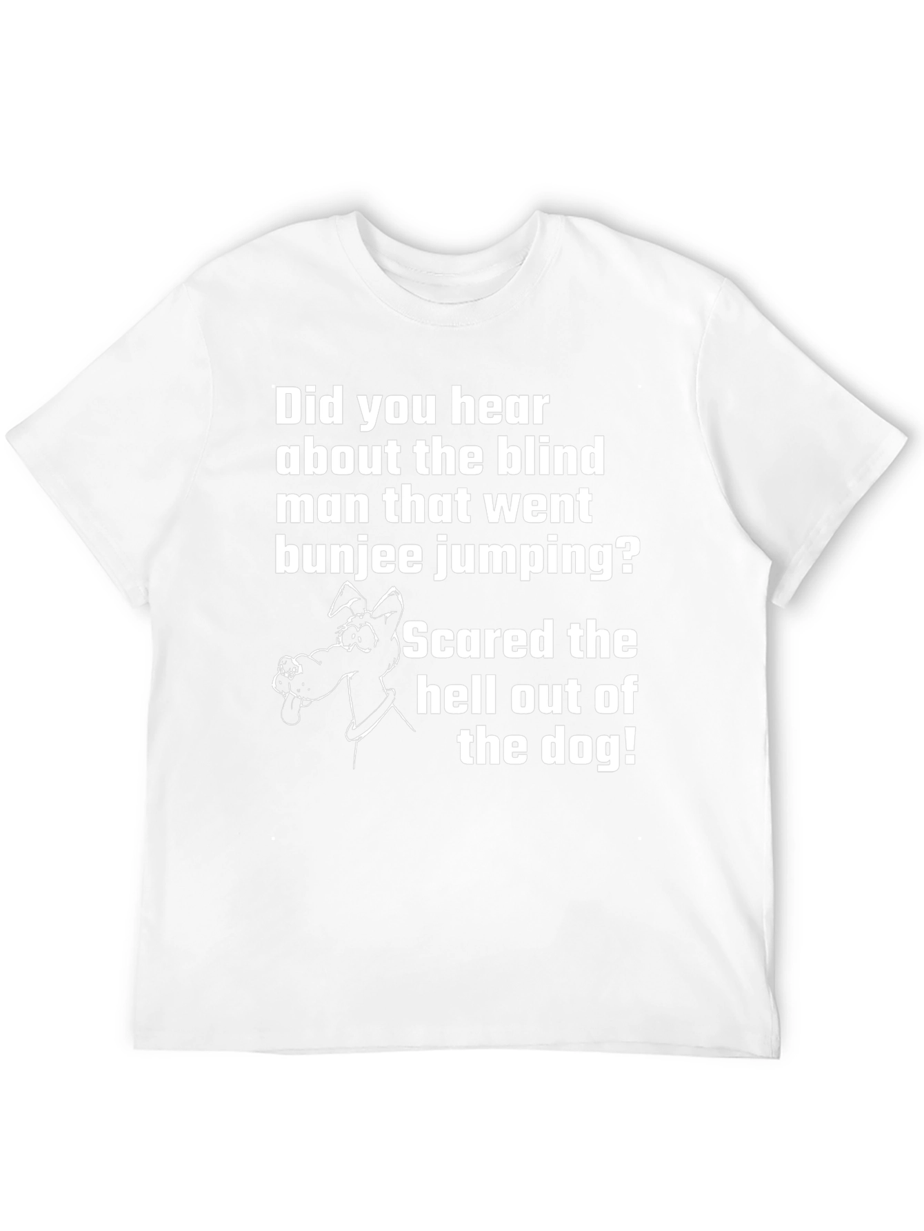 Funny Blind Bungee Jumper Dog T-Shirt