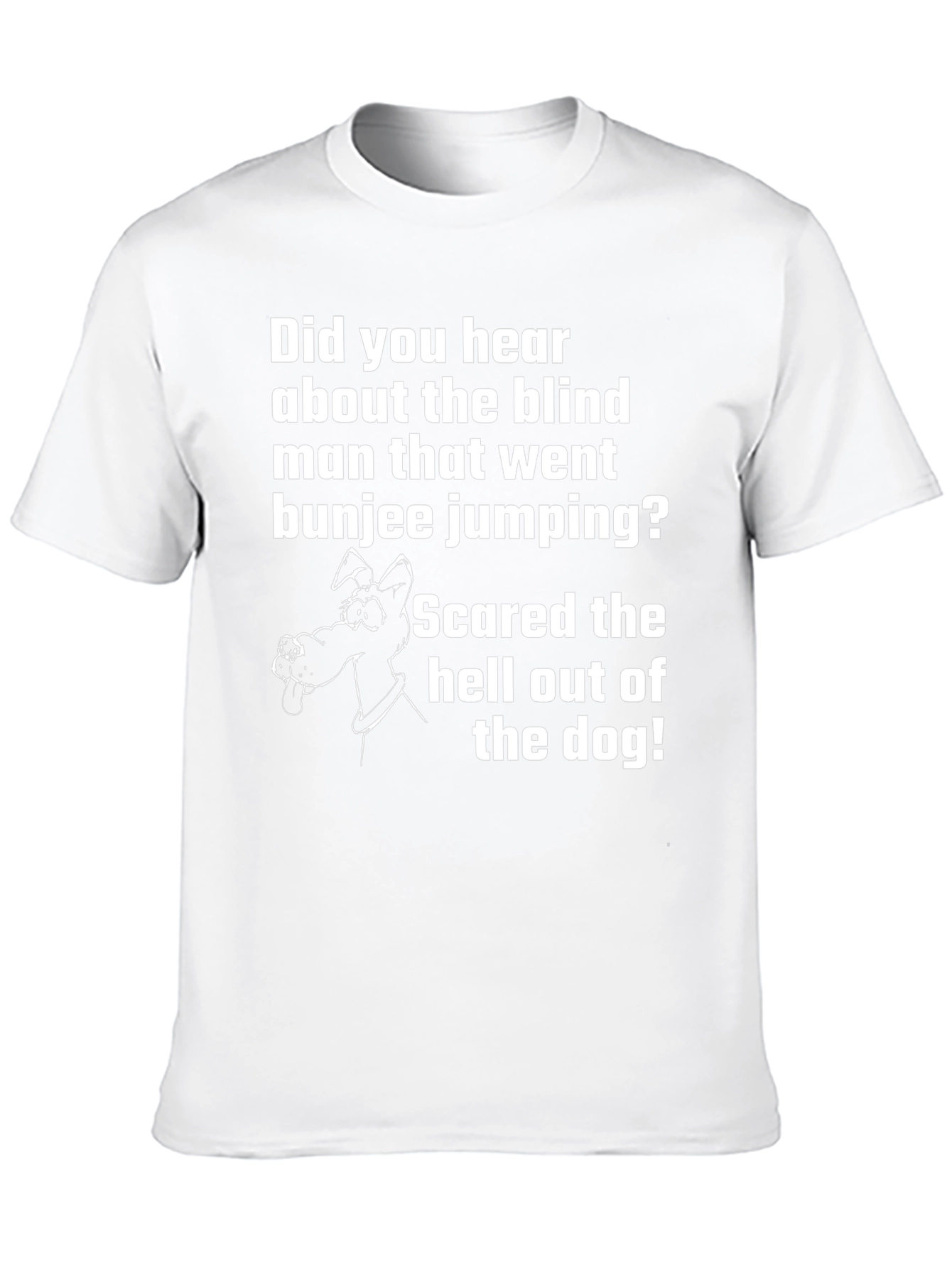 Funny Blind Bungee Jumper Dog T-Shirt