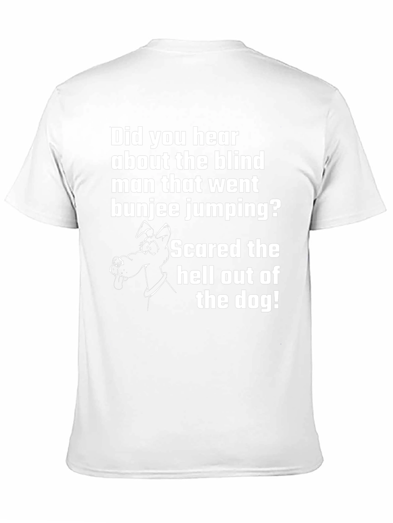 Funny Blind Bungee Jumper Dog T-Shirt